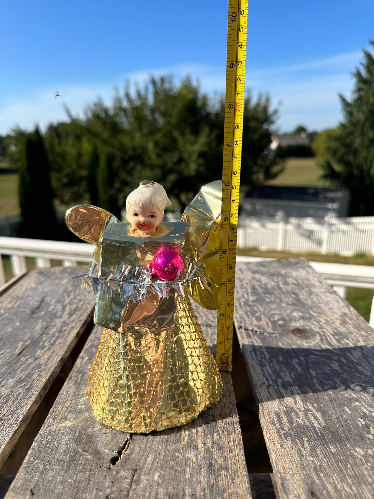 Vintage Holt Howard Angel Ornament: 1950s MCM Christmas Tree Topper