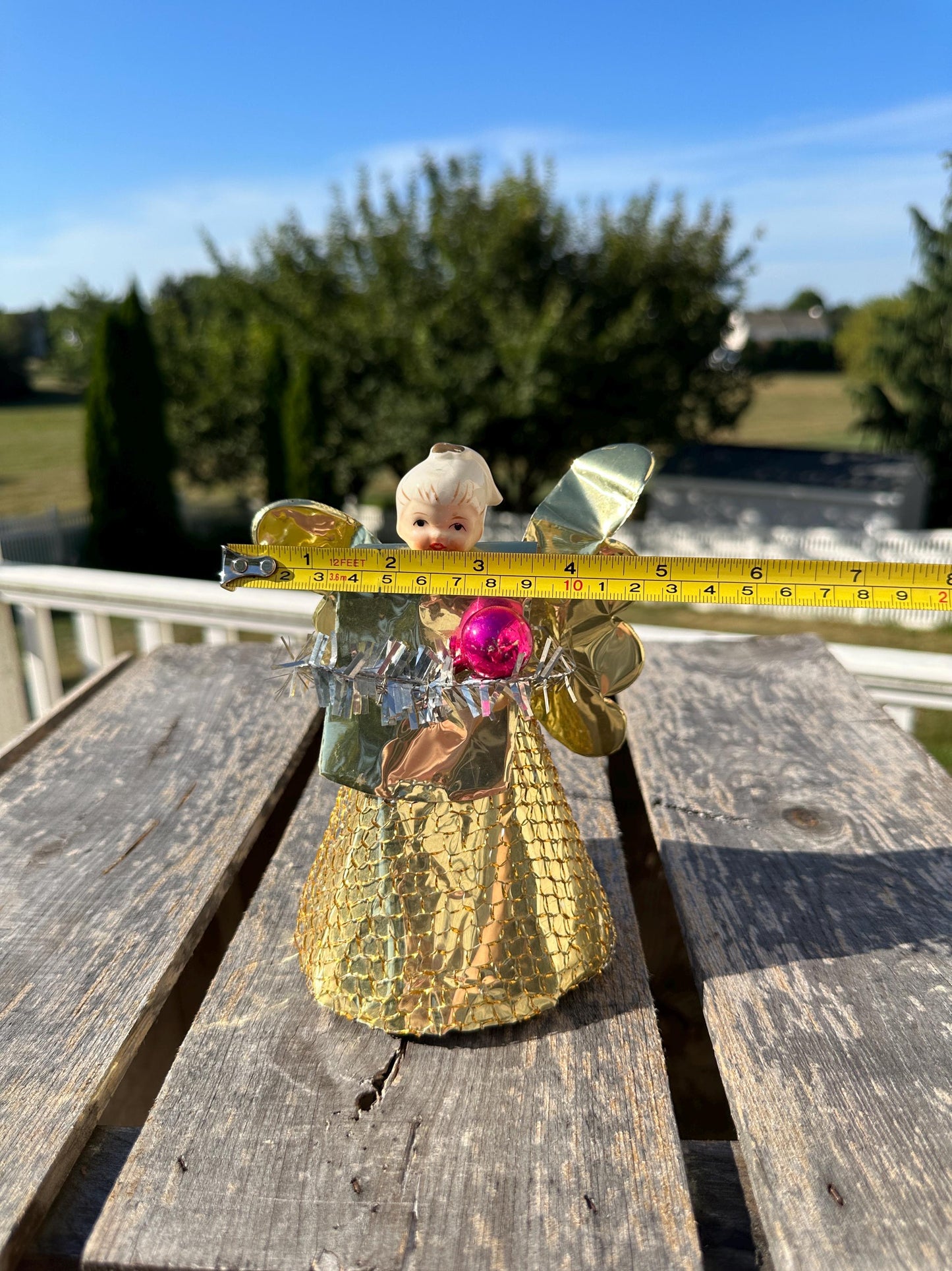 Vintage Holt Howard Angel Ornament: 1950s MCM Christmas Tree Topper