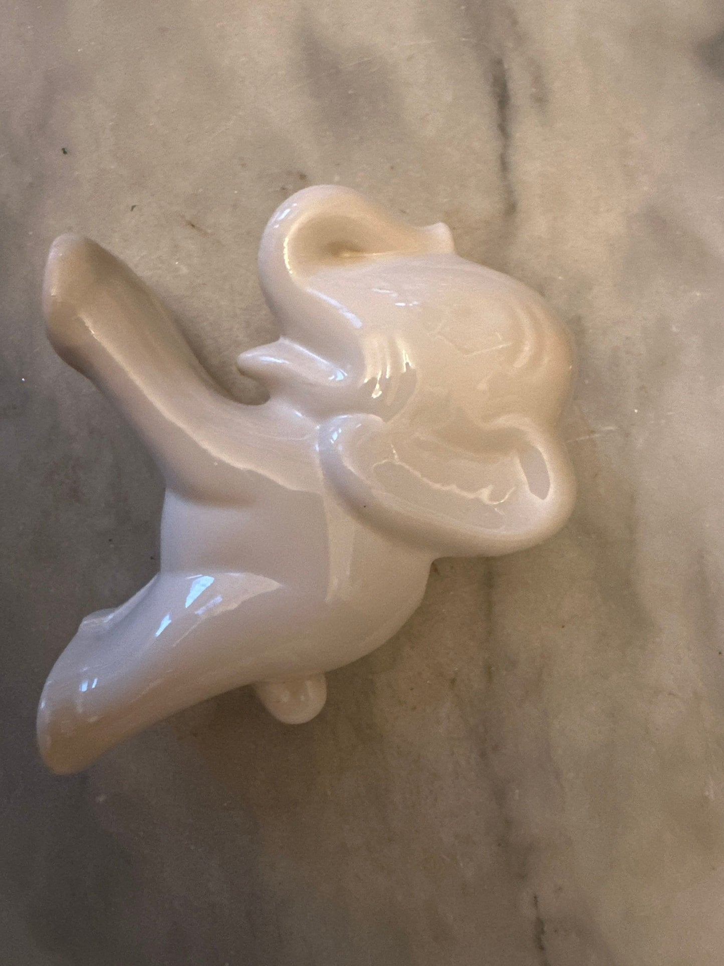Vintage Hull White Elephant Planter | Stretch Elephant | USA Pottery