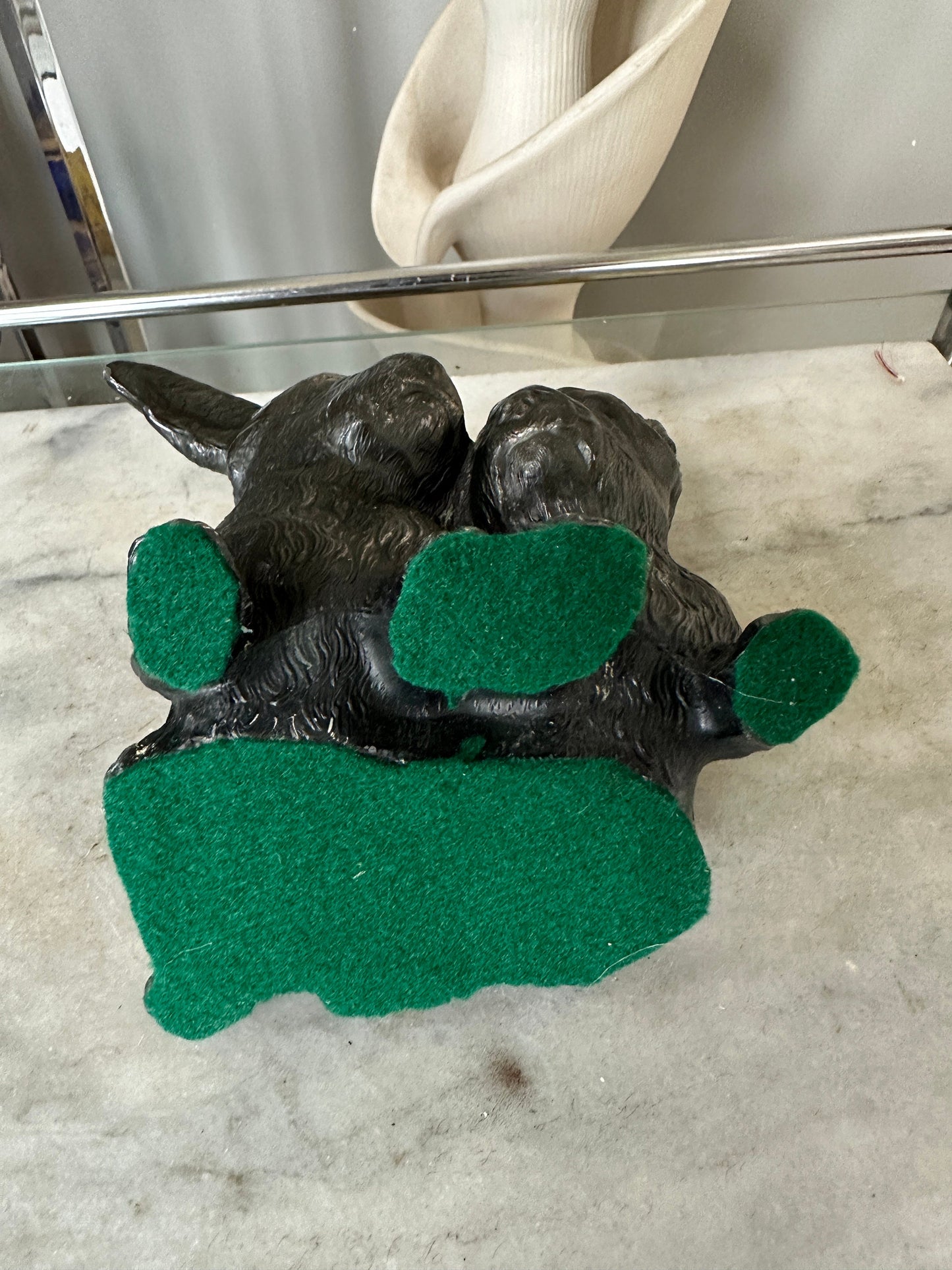 Vintage Cast Aluminum Pair of Scotty Dogs | Scotty Dog Sculpture