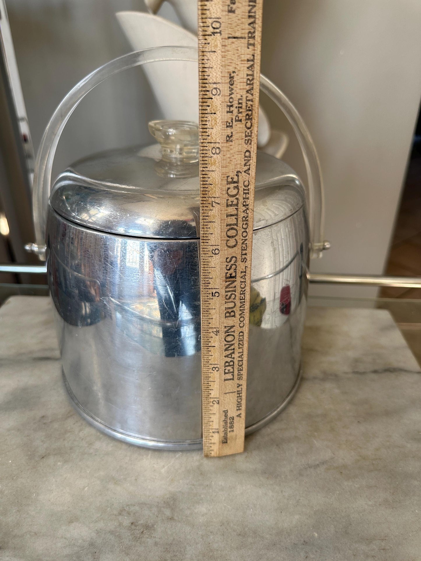 1950's Kromex Chrome Ice Bucket-MCM-Barware-Aluminum-Mid Century-Bar-Cocktails-Drinkware-Atomic-Bar Cart Accessories-Wine Cooler-Chiller