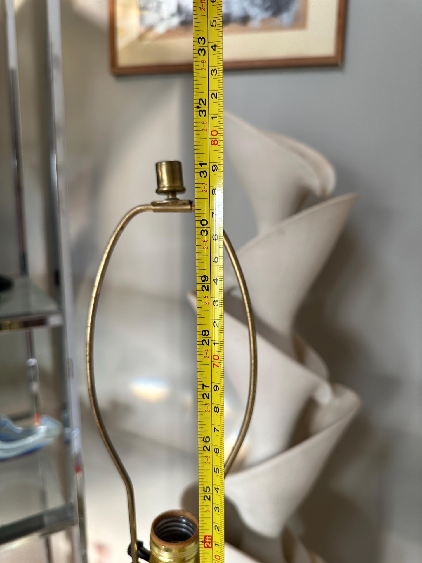 C.N. Burman Brutalist Table Lamp: 1970s Mid-Century Modern Lighting