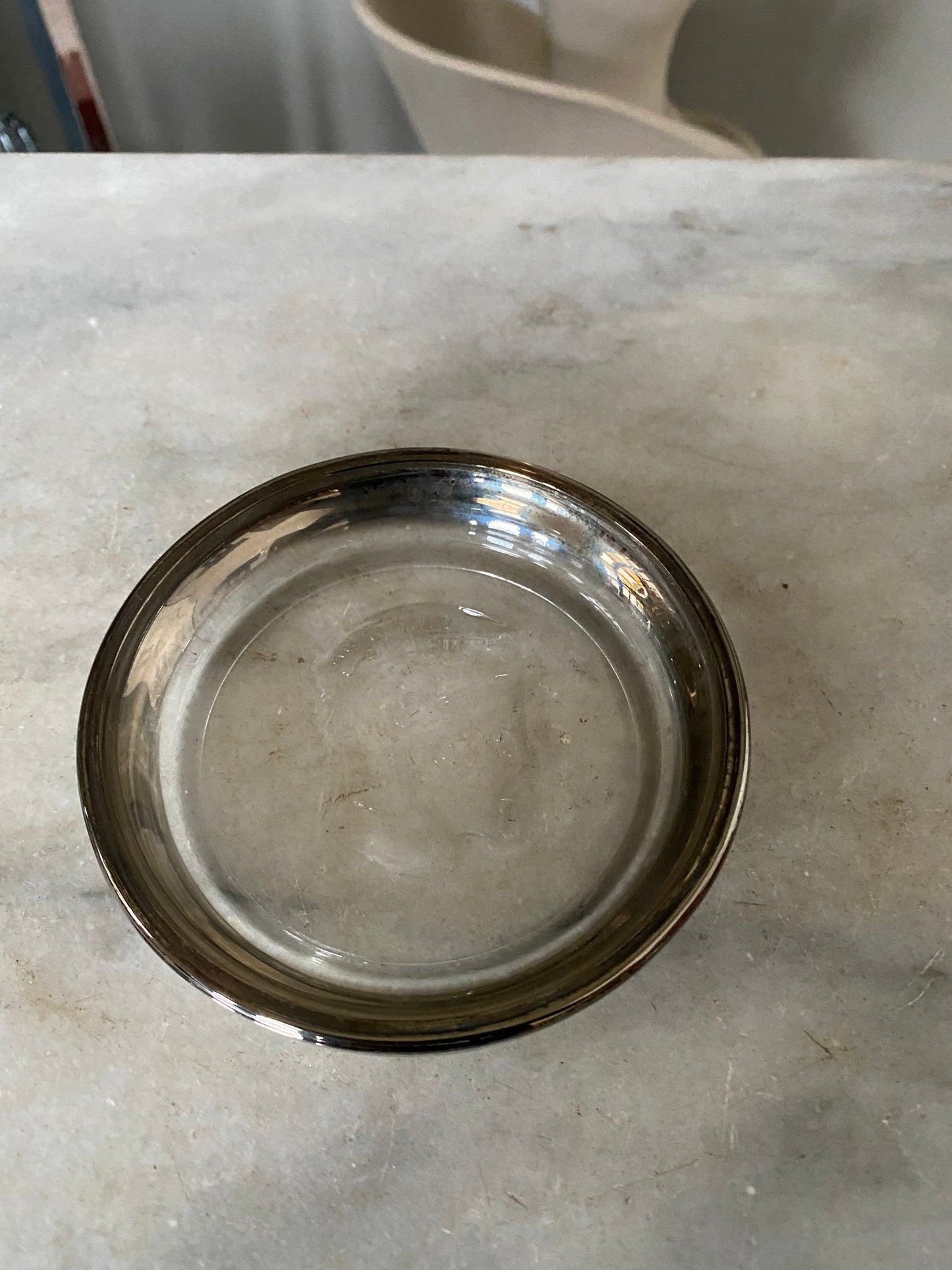 MCM Silver Ombre Highball Glasses with Trojan Coasters & Caddy