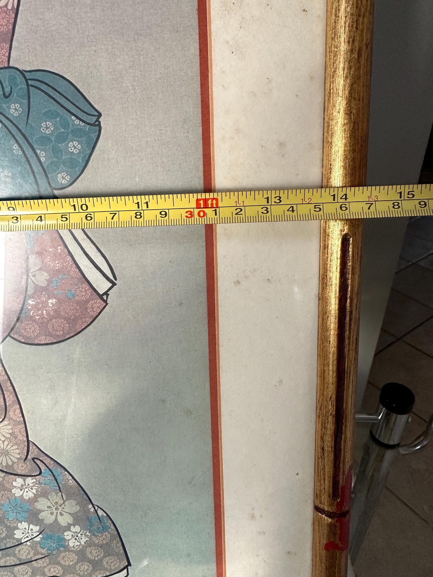 Hishikawa Moronobu Geisha Print: Japanese Woodblock Art, Framed