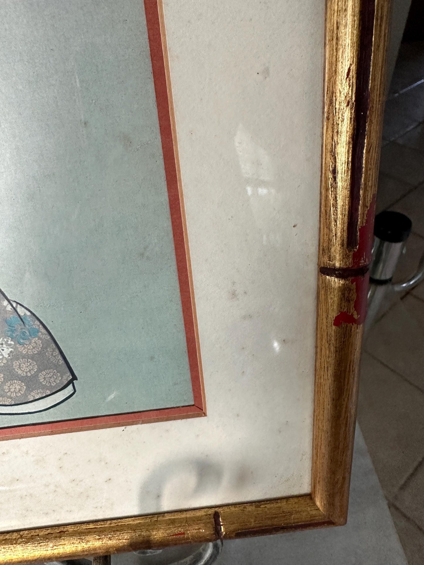 Hishikawa Moronobu Geisha Print: Japanese Woodblock Art, Framed