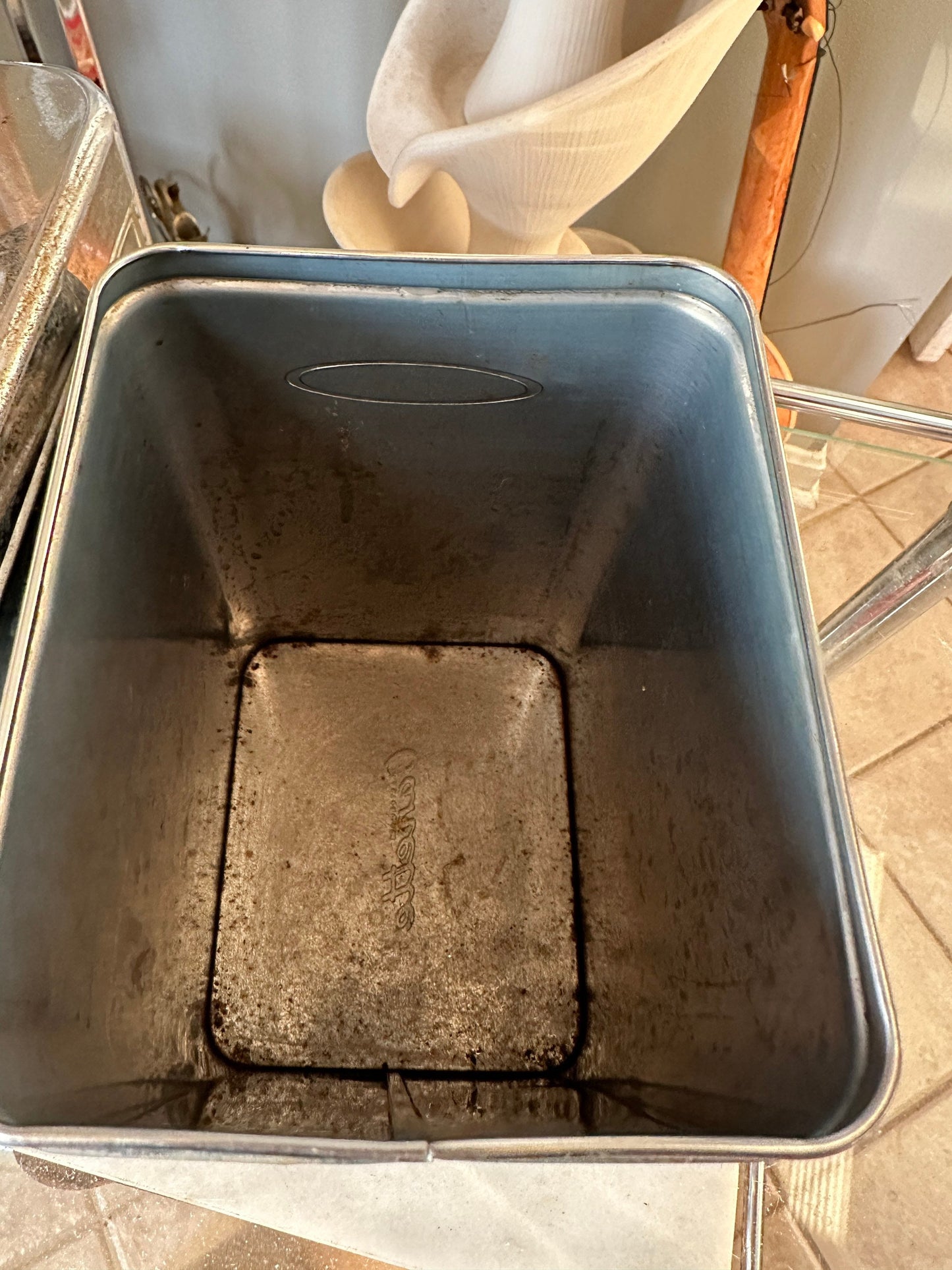 Canette Vintage 50s/60s Chrome Kitchen Sugar & Flour Canister Set (2)