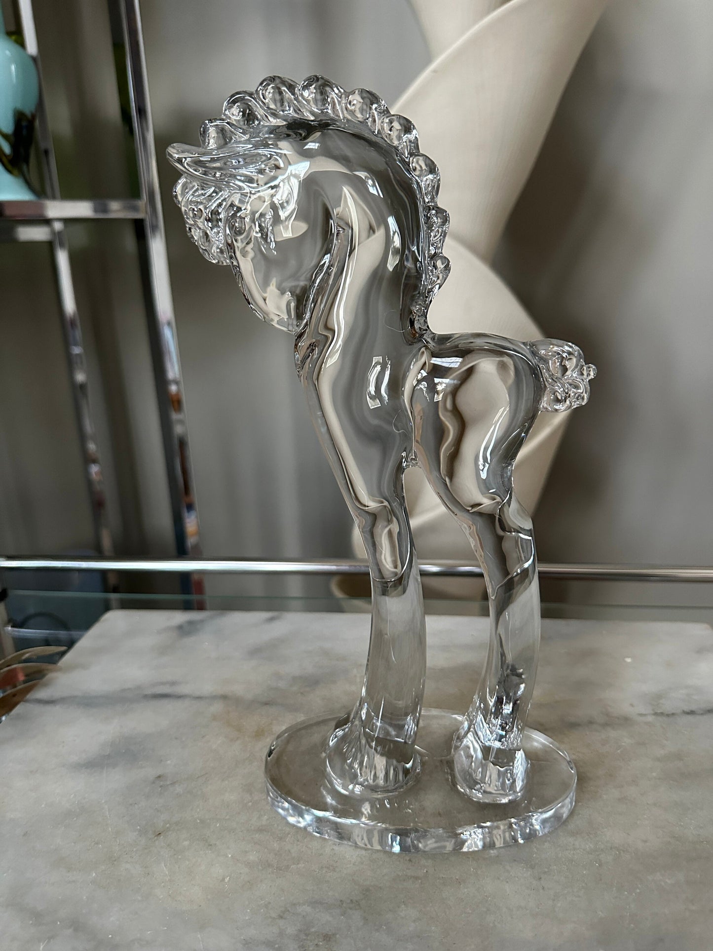 Paden City, Figurine, Colt, Standing, Curly Mane & Tail, Clea