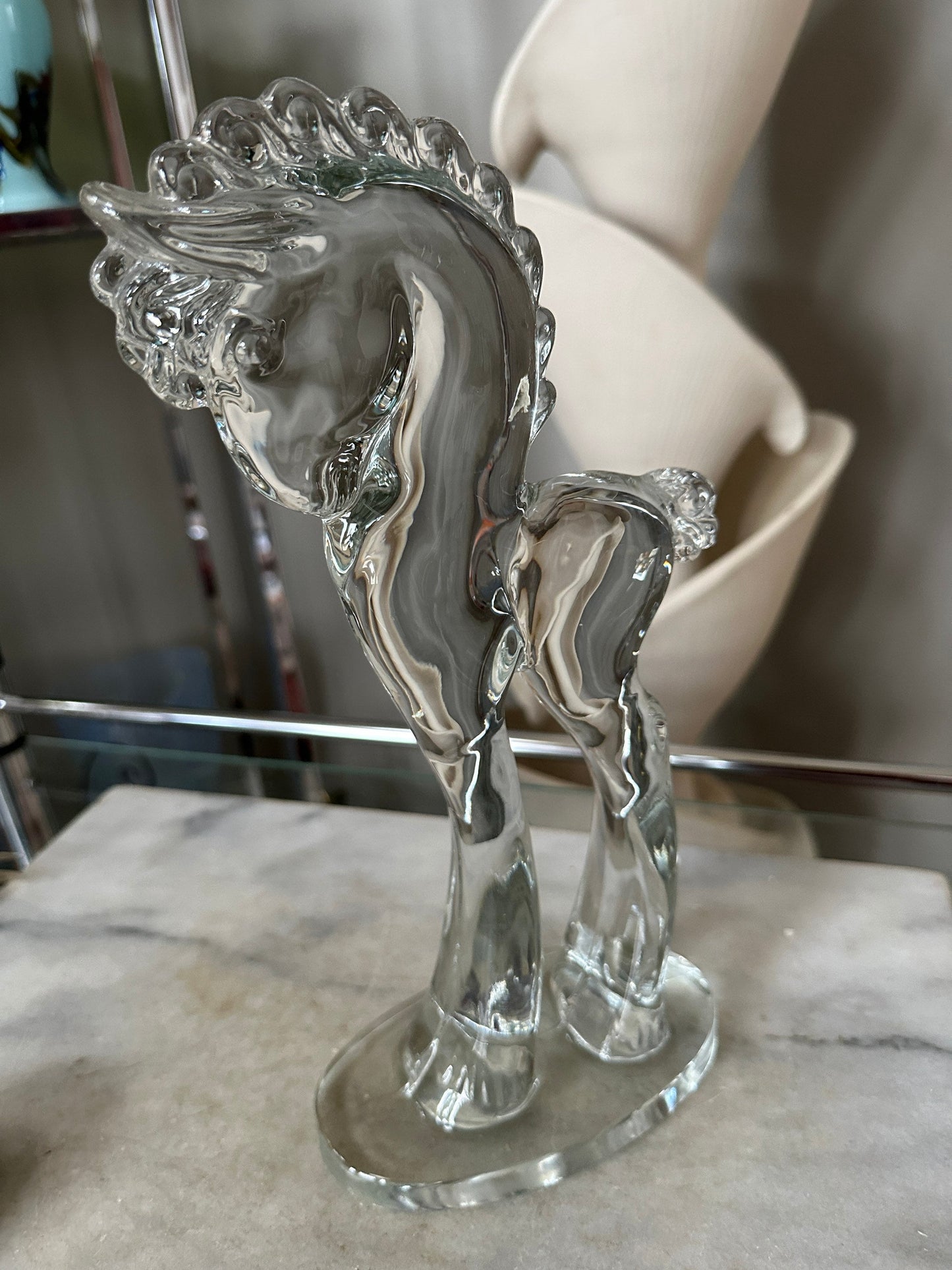 Paden City, Figurine, Colt, Standing, Curly Mane & Tail, Clea