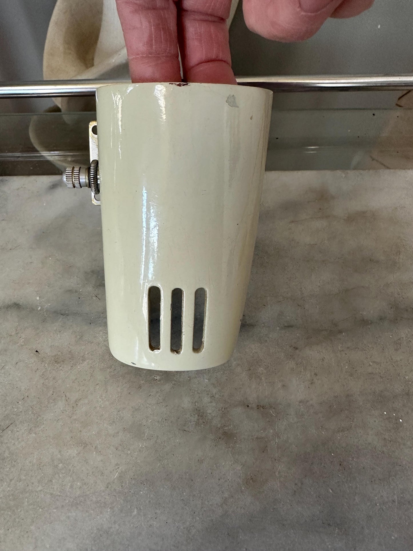 Vintage Art Deco Style Nighlight Sconce | Ivory Porcelain nightlight