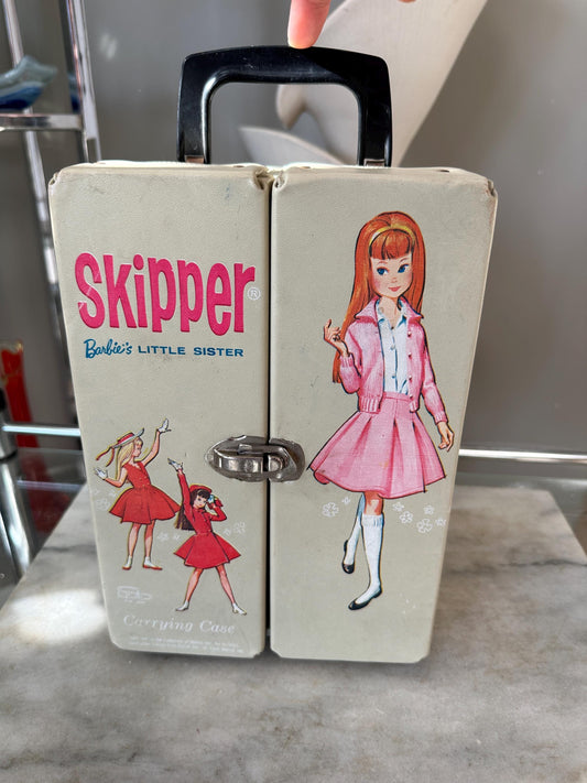 Vintage Mattel Barbie Skipper Carrying Case 1964 Barbie’s Little Sister Dbl Open