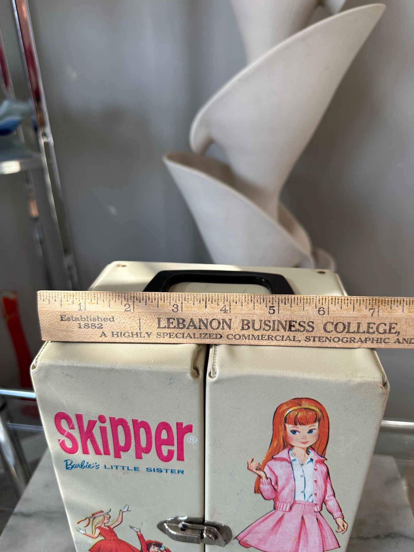 Vintage Mattel Barbie Skipper Carrying Case 1964 Barbie’s Little Sister Dbl Open