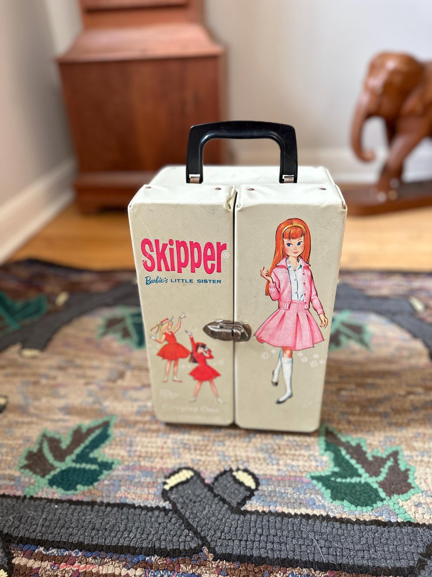 Vintage Mattel Barbie Skipper Carrying Case 1964 Barbie’s Little Sister Dbl Open