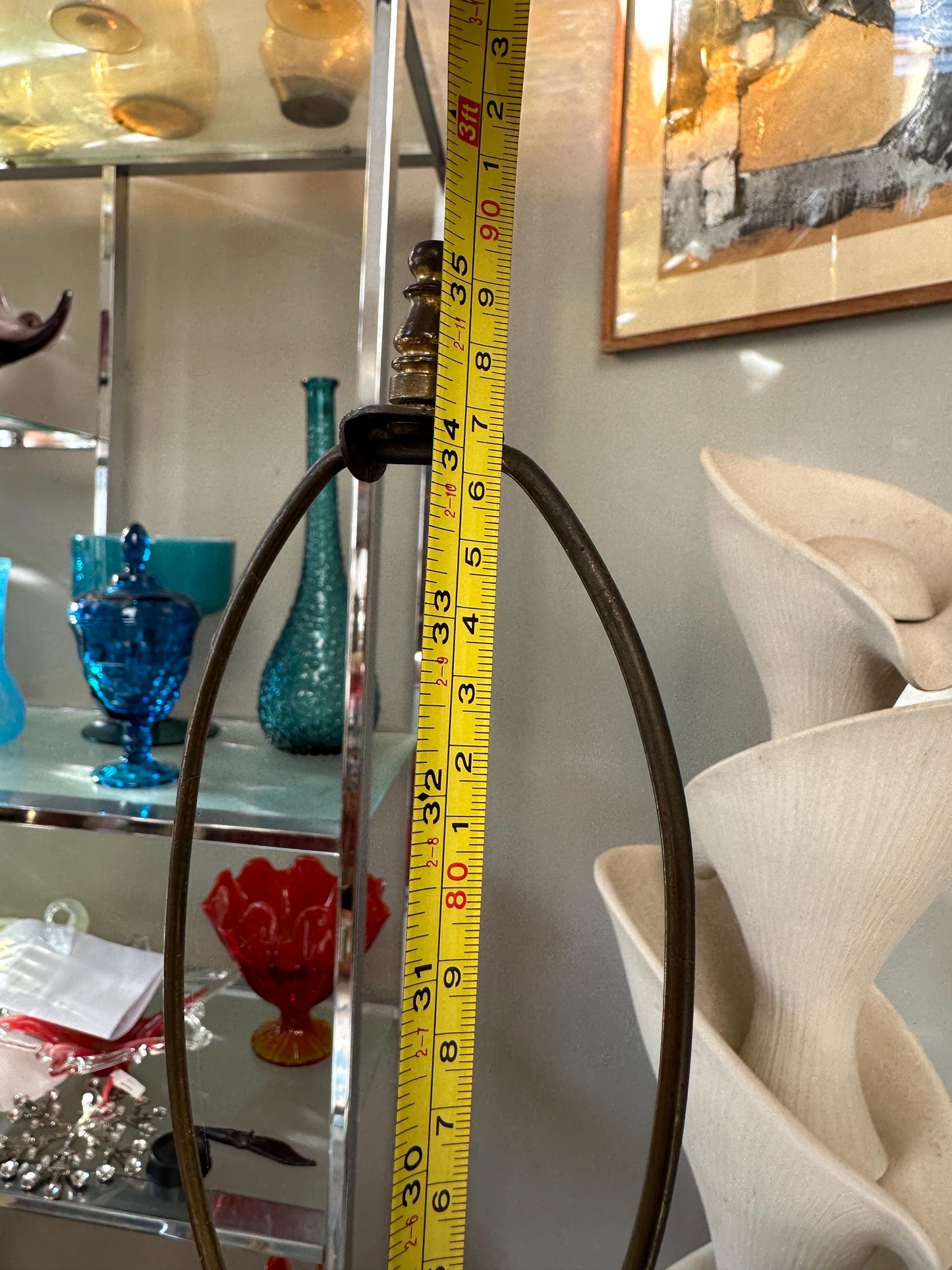 Scandinavian Modern Mid-Century Table Lamp in Pineapple Form