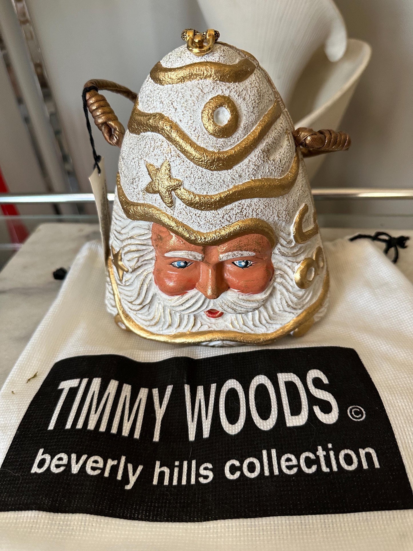 Timmy Woods Santa Acacia Wood Bag Vintage, eyeglasses, new, adorable