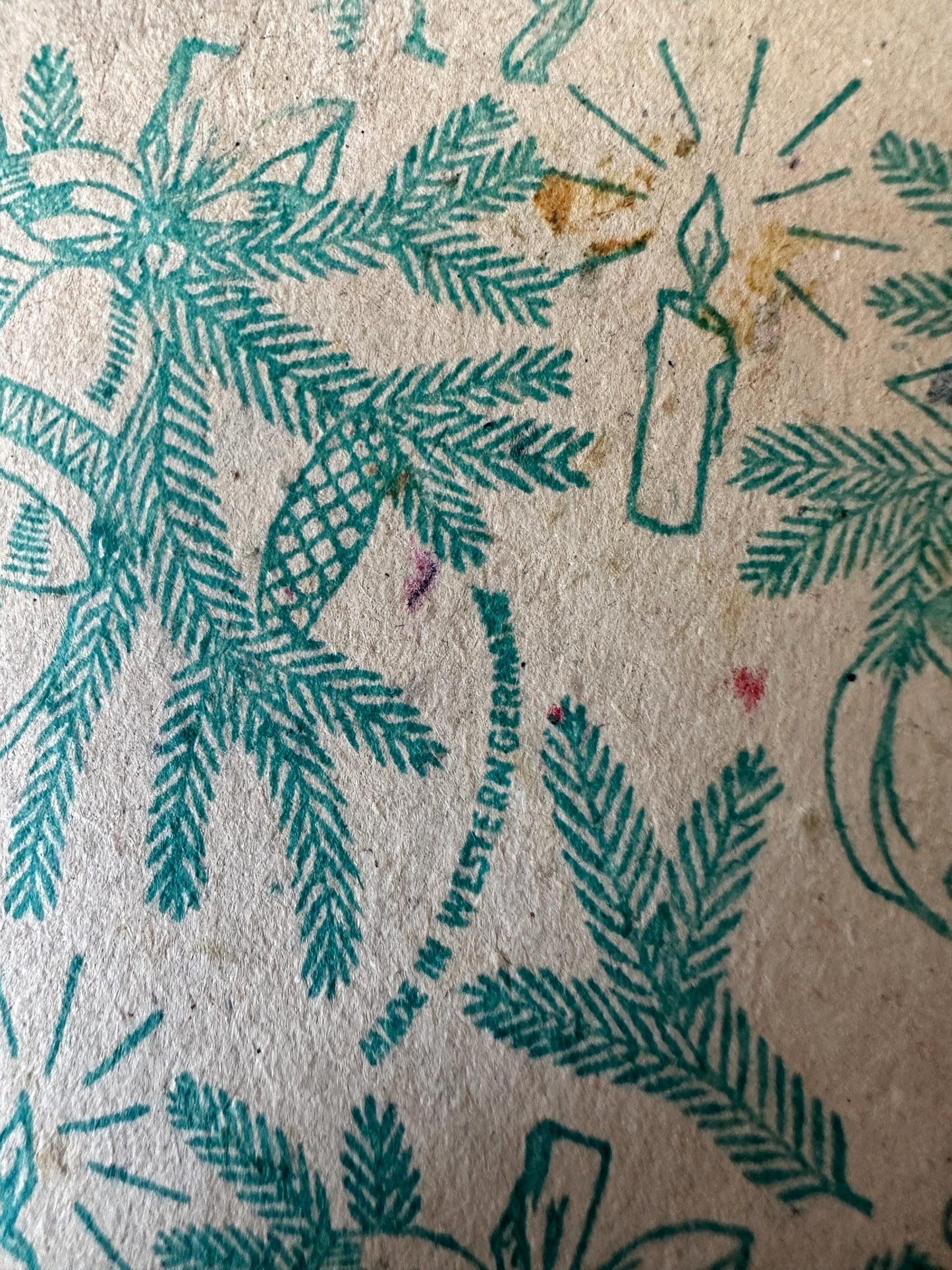 Vintage German Santa Claus Cardboard Christmas Bowl - Bunter Teller, Christmas Kitsch