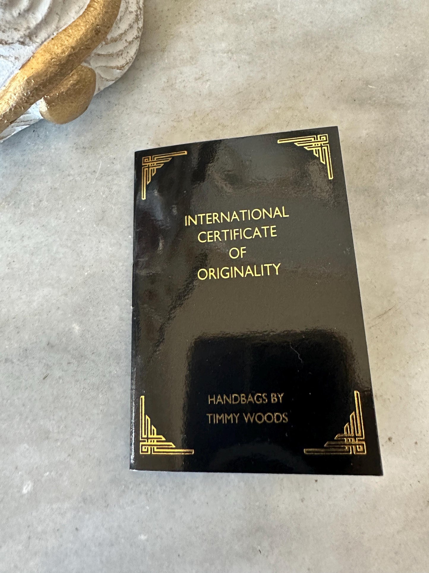 Timmy Woods Santa Acacia Wood Bag Vintage, eyeglasses, new, adorable