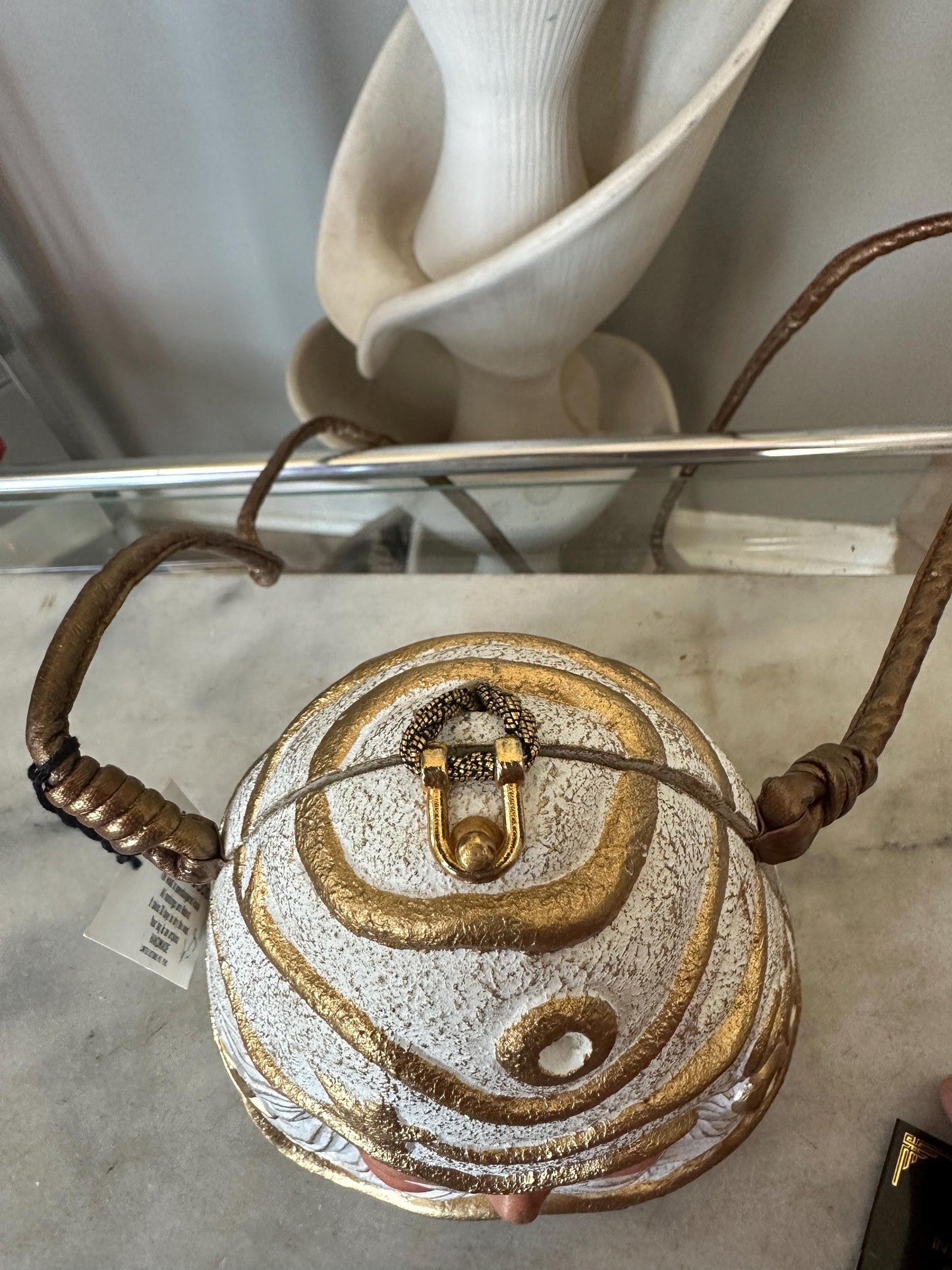 Timmy Woods Santa Acacia Wood Bag Vintage, eyeglasses, new, adorable