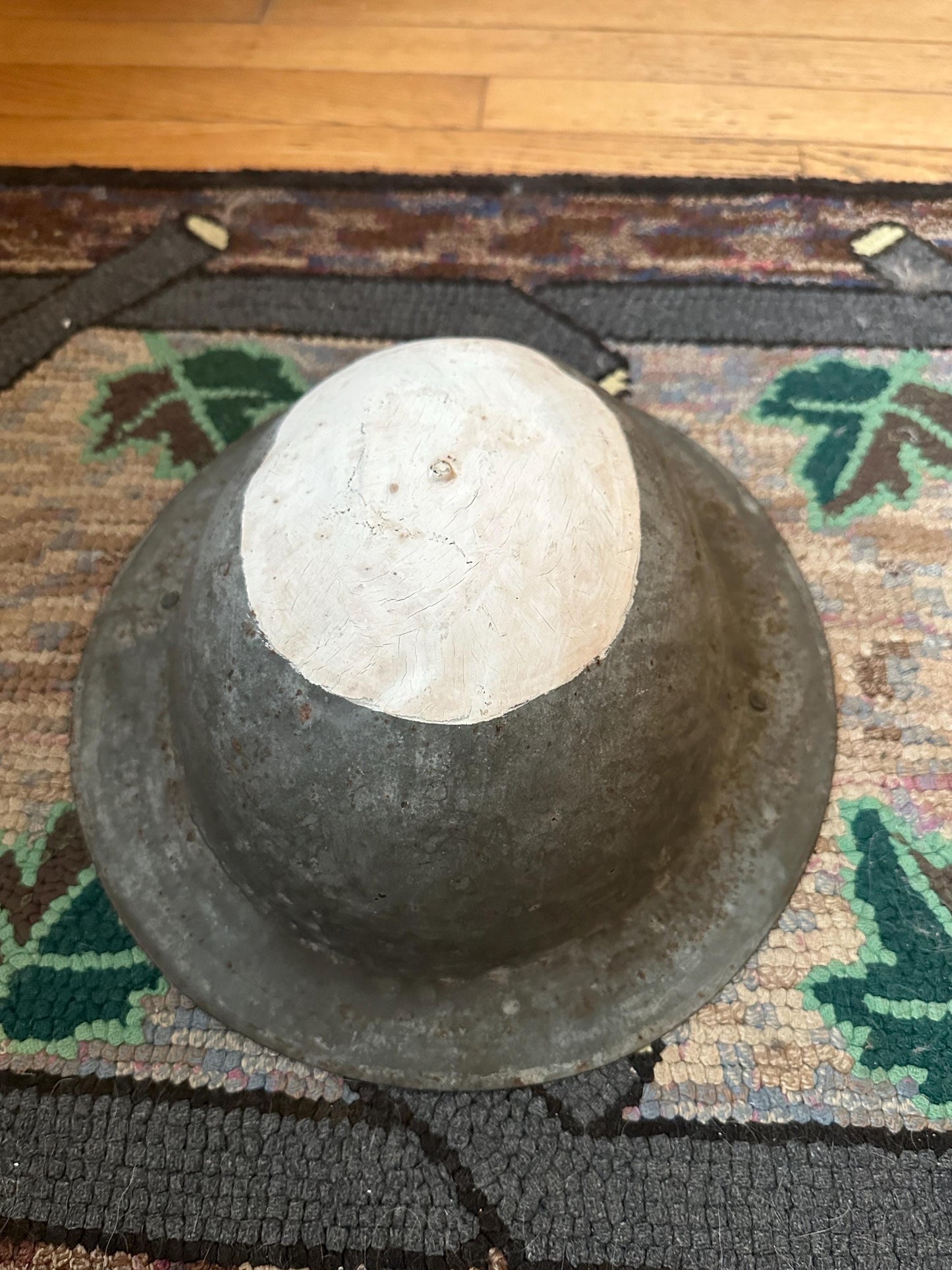 WWI US Steel Doughboy Helmet: Original British M1917