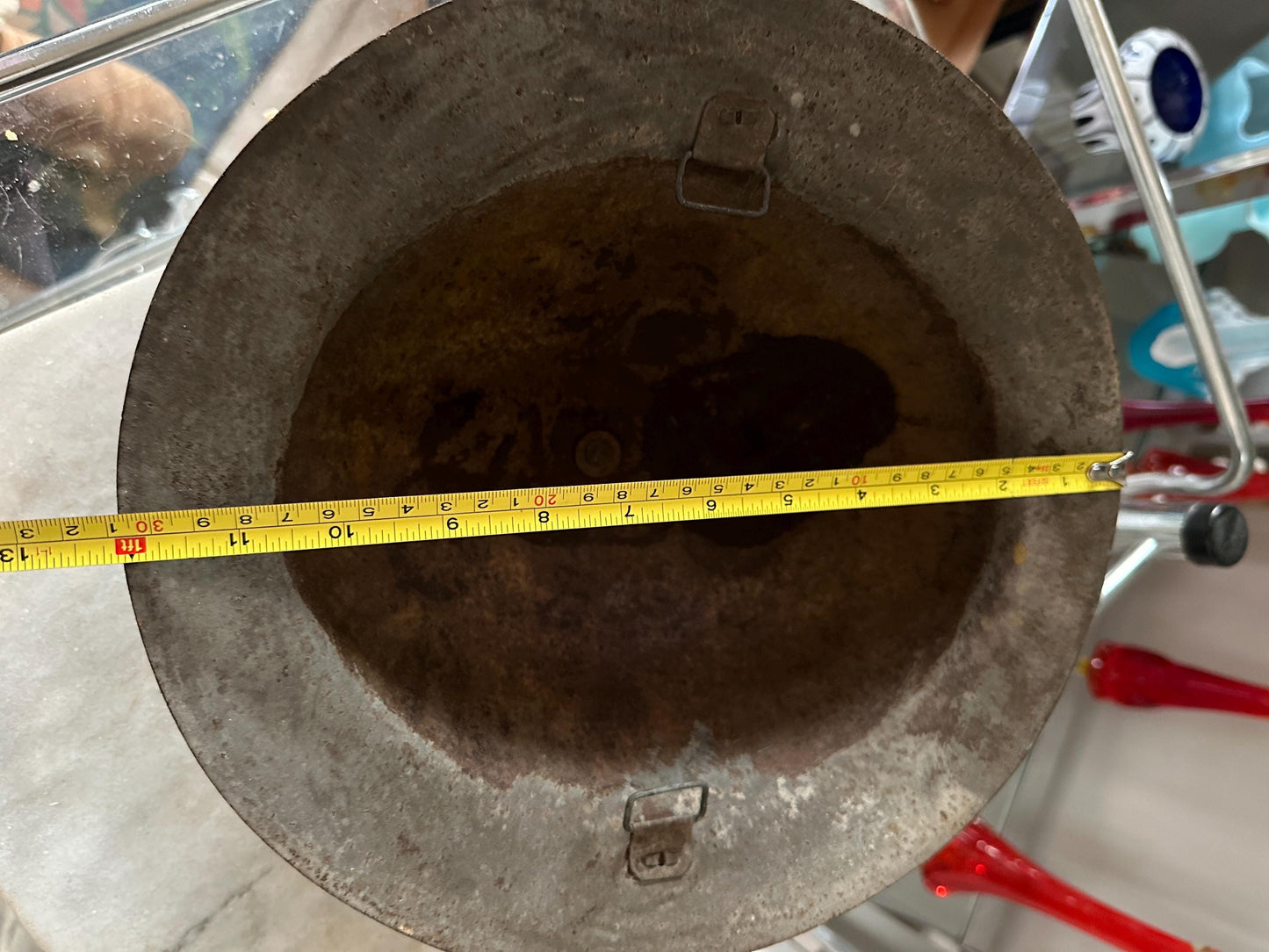 WWI US Steel Doughboy Helmet: Original British M1917