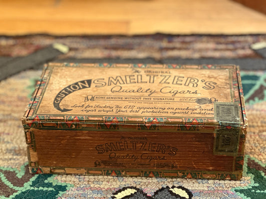 Smeltzer's Cigars Vintage Wood Cigar Box, Lancaster, Pennsylvania...Rare