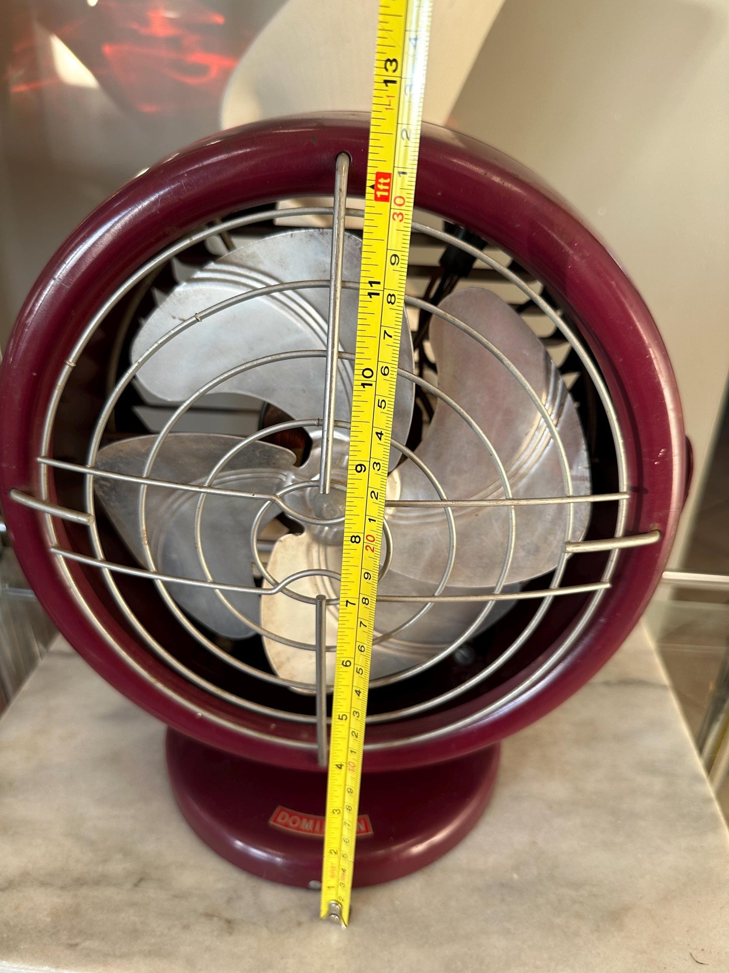Vintage Mid Century Dominion Fan Model No. 2005-A Industrial 1 Speed Works
