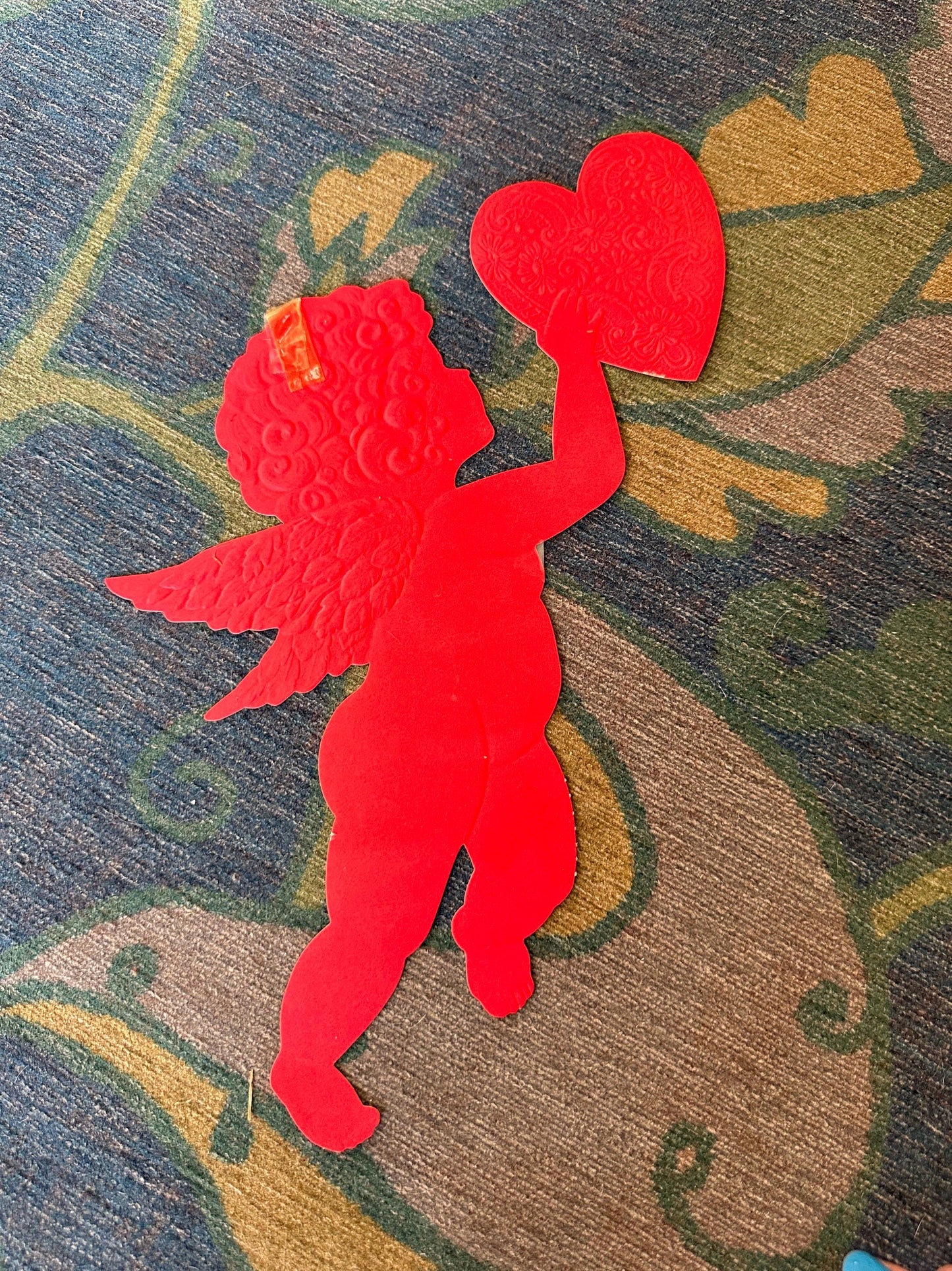 Vintage Valentine's Day Ephemera Set: Cupid, Heart, Dove Die-Cuts - Craft Supplies