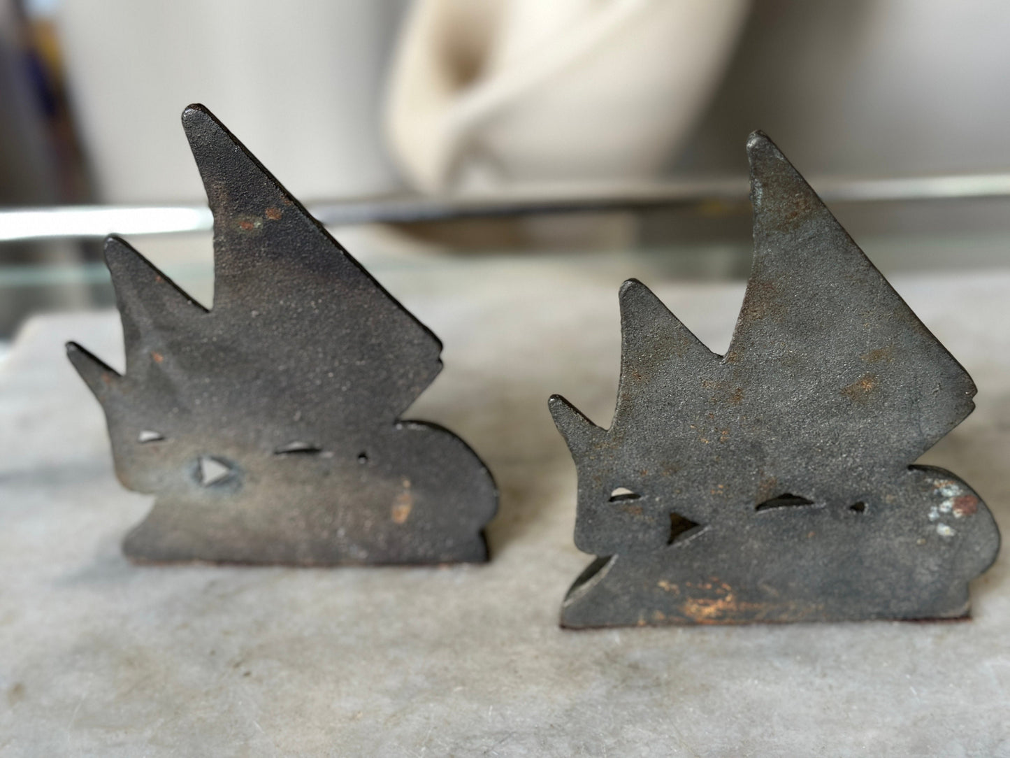 Antique Art Deco Cast Iron Angelfish