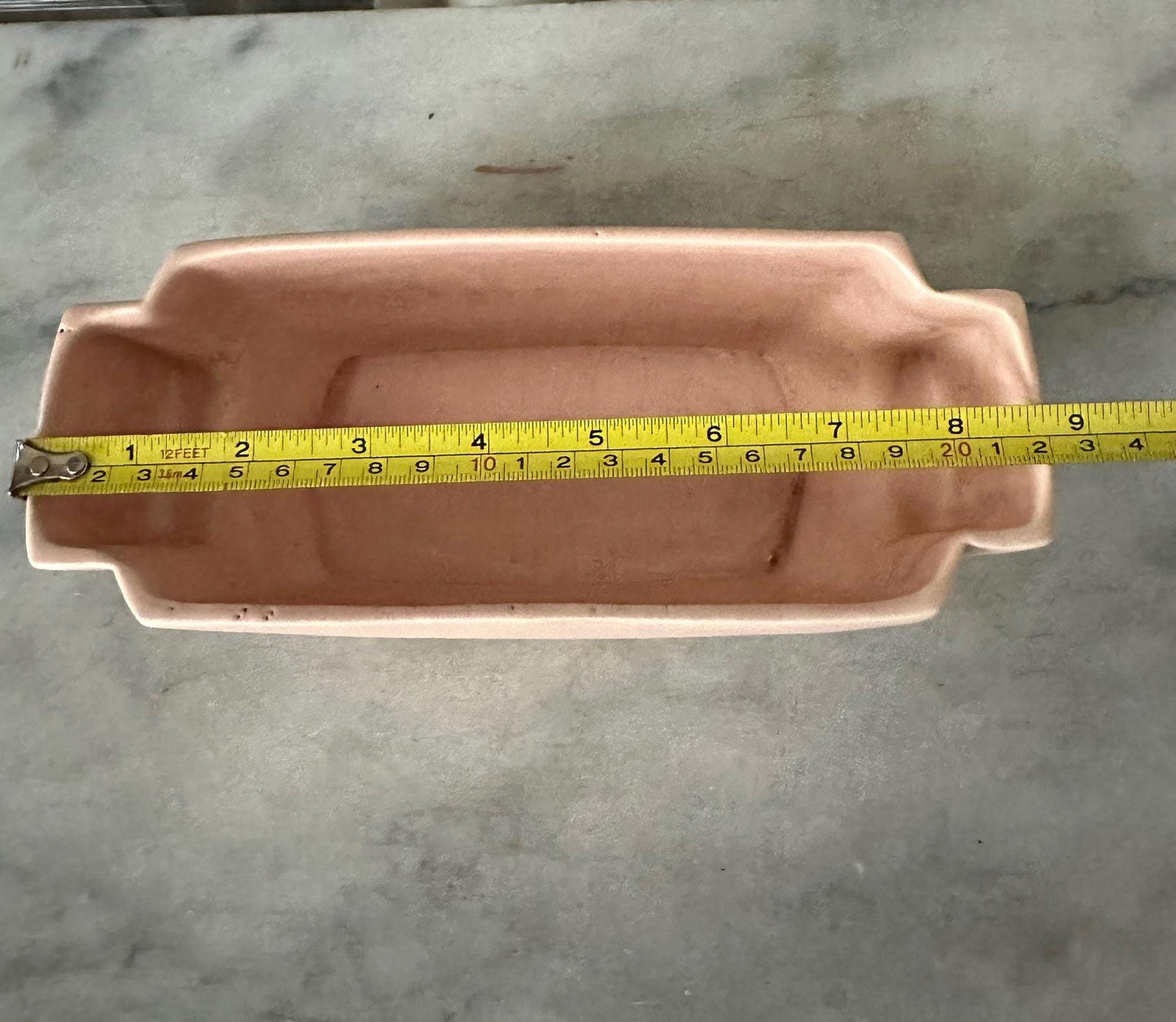 Vintage McCoy Pink Pottery Planter: Mid Century Art Deco Garden Club