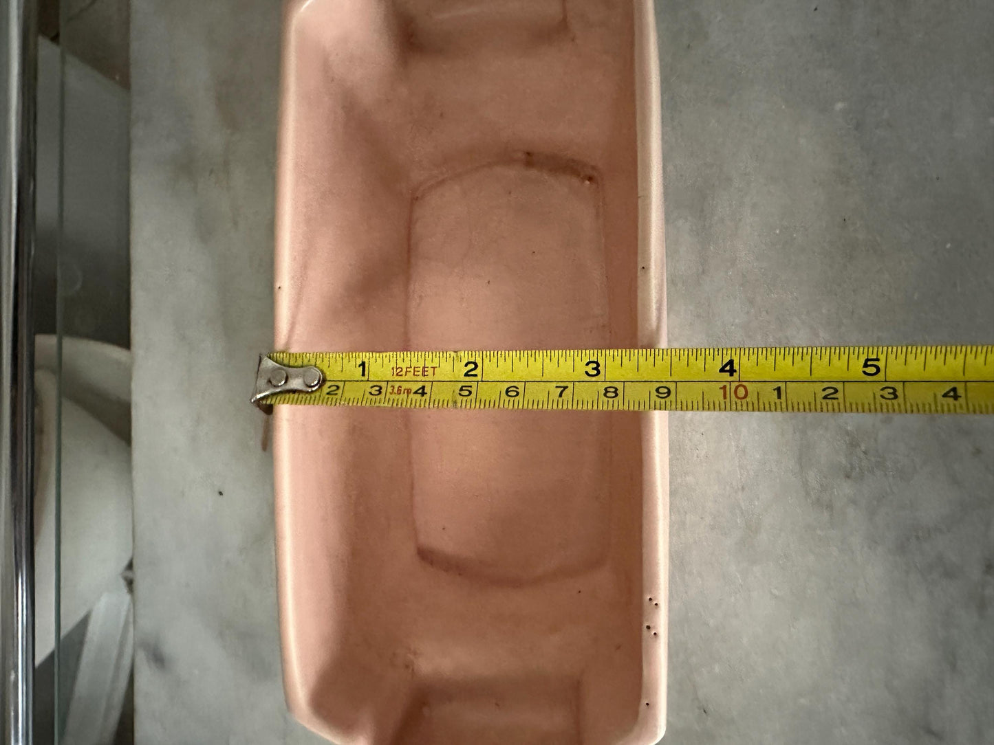 Vintage McCoy Pink Pottery Planter: Mid Century Art Deco Garden Club
