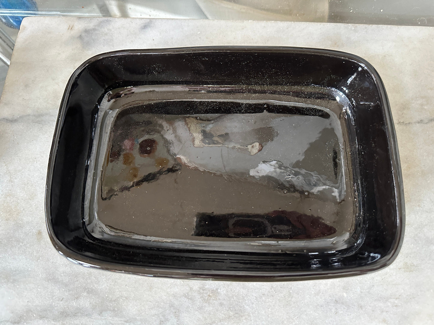 Vintage Haeger Glossy Black Ebony Glaze Planter Succulents Plants Flowers Herbs