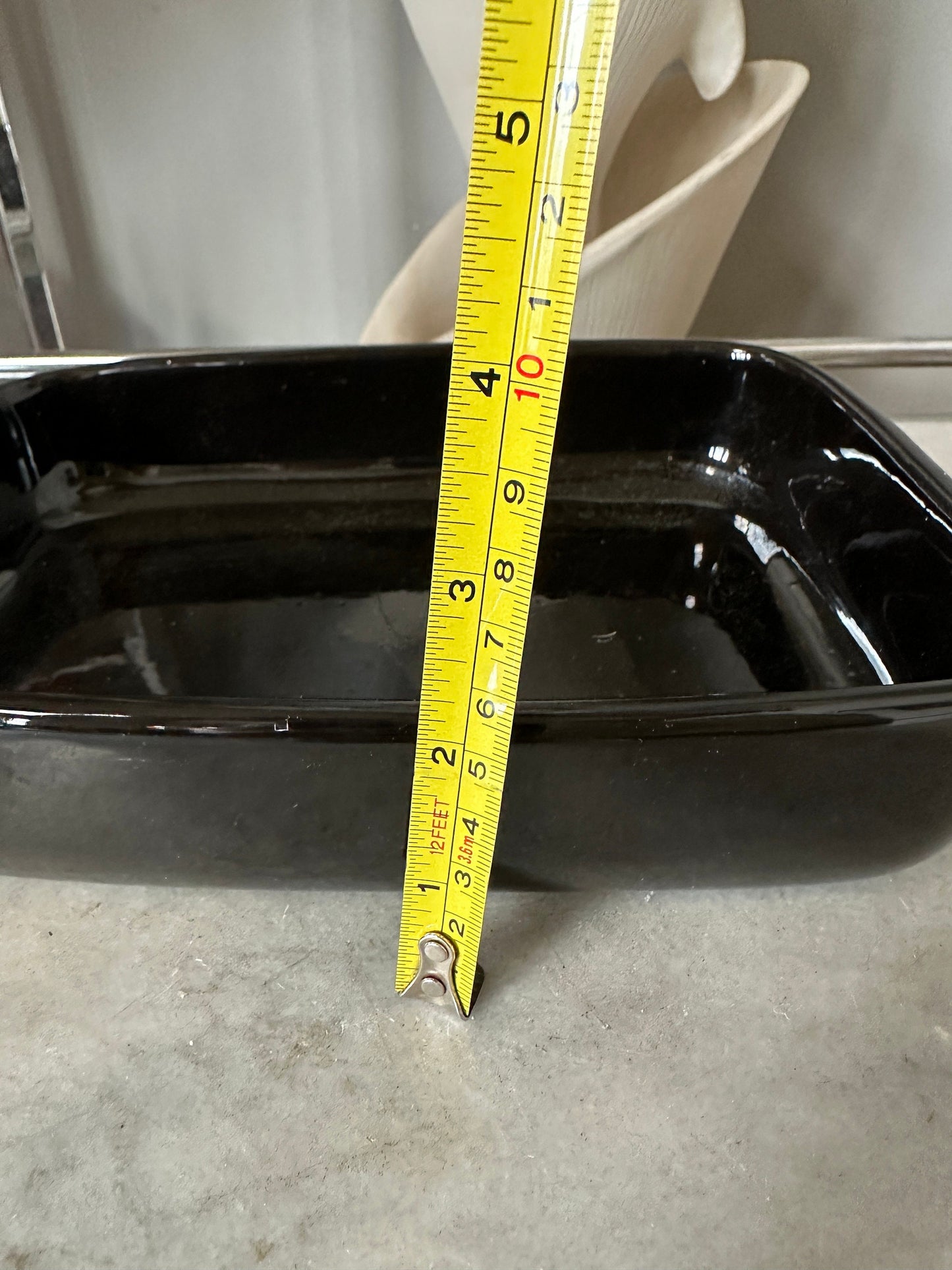 Vintage Haeger Glossy Black Ebony Glaze Planter Succulents Plants Flowers Herbs