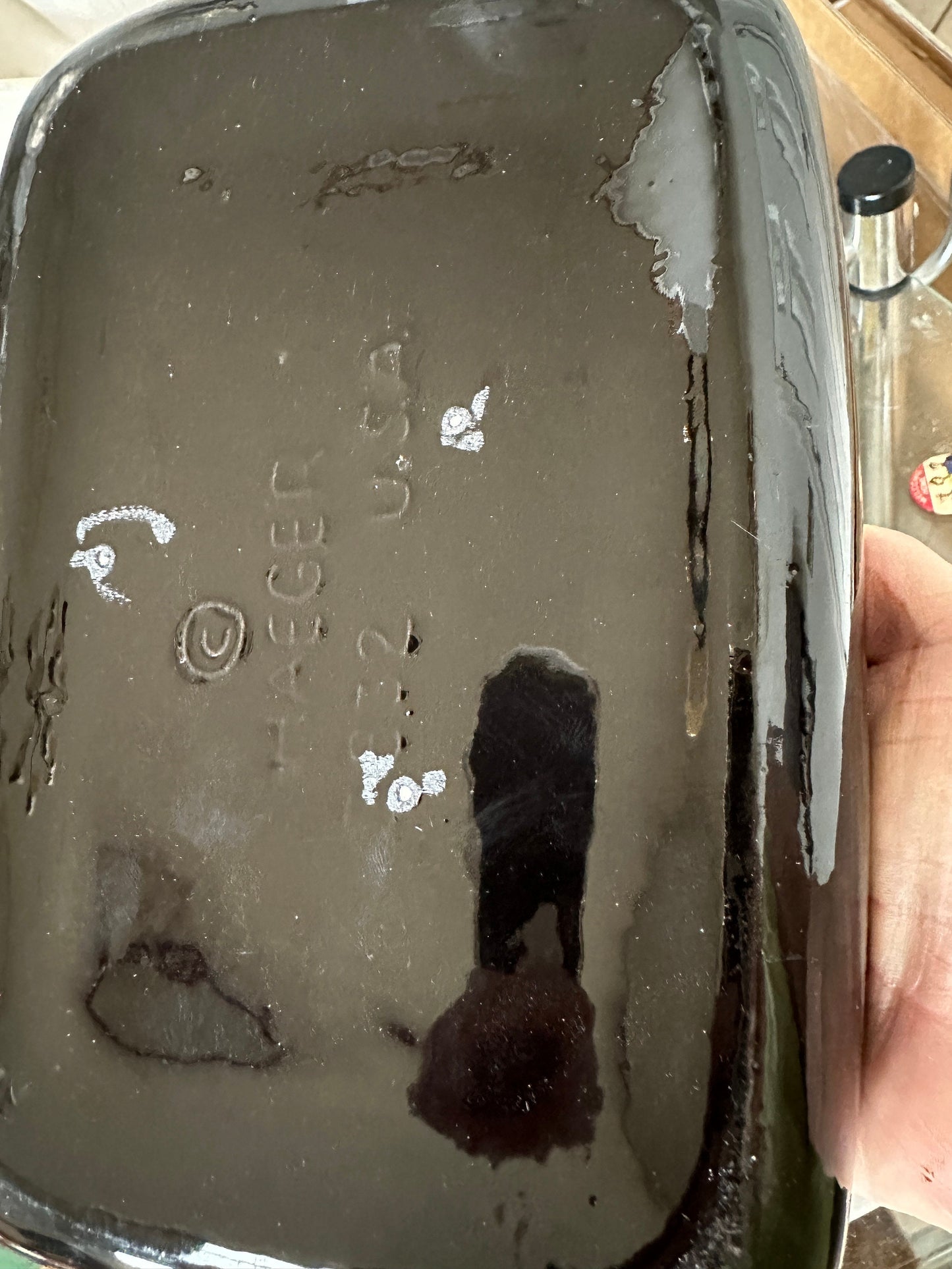 Vintage Haeger Glossy Black Ebony Glaze Planter Succulents Plants Flowers Herbs