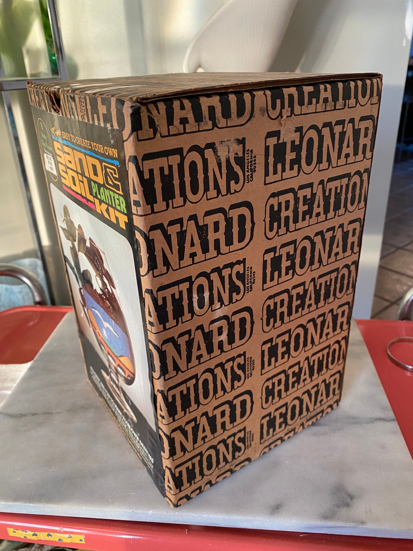 70s Vintage Sand Art Planter Kit: Leonard Creations, Made in USA