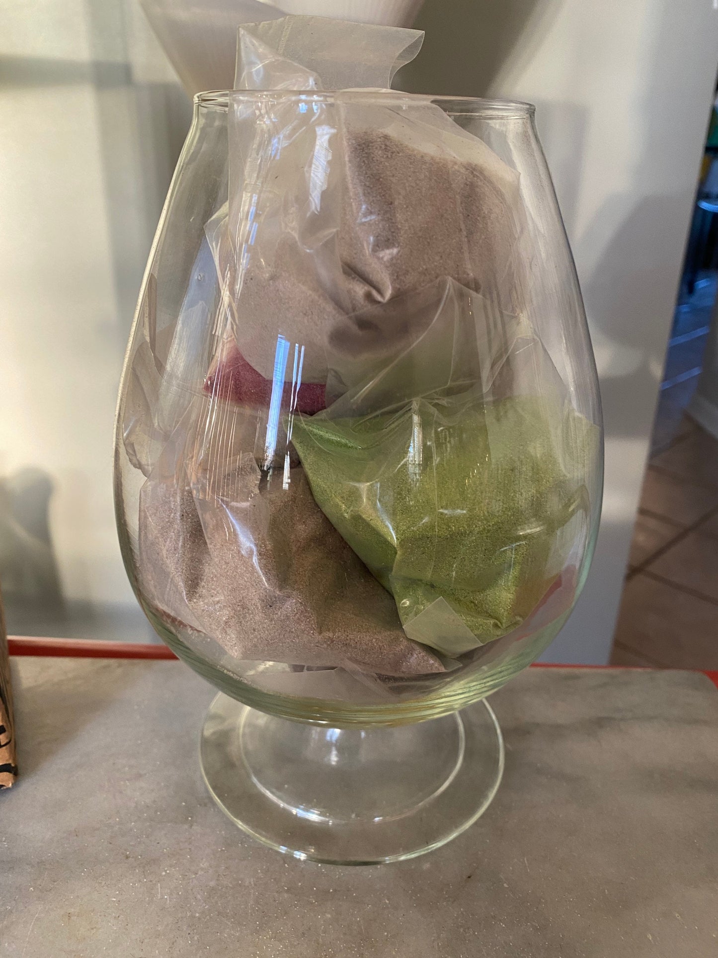 70s Vintage Sand Art Planter Kit: Leonard Creations, Made in USA