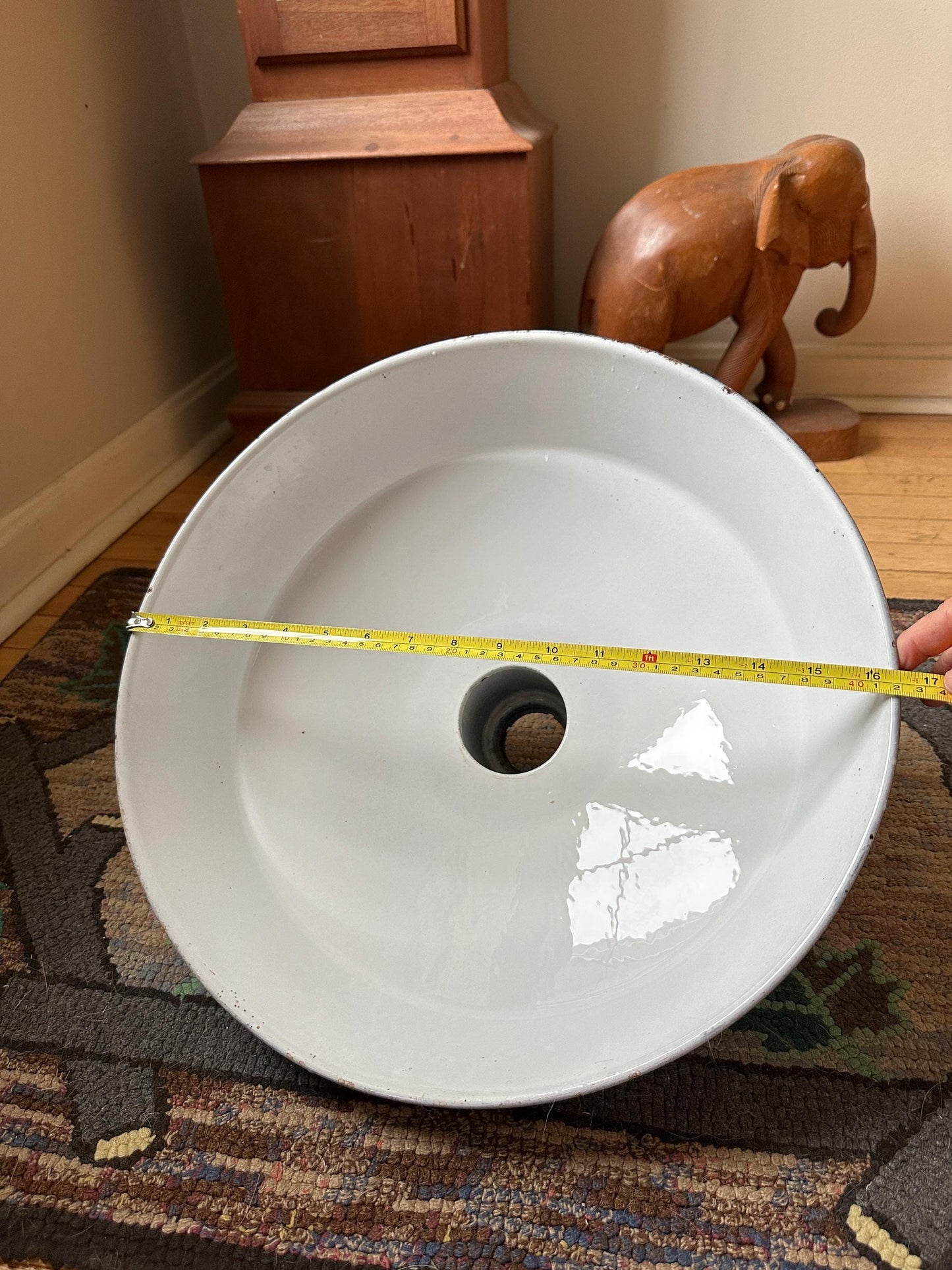 Vintage Luxray Green Porcelain Enamel Barn Light: 16" Industrial Lighting