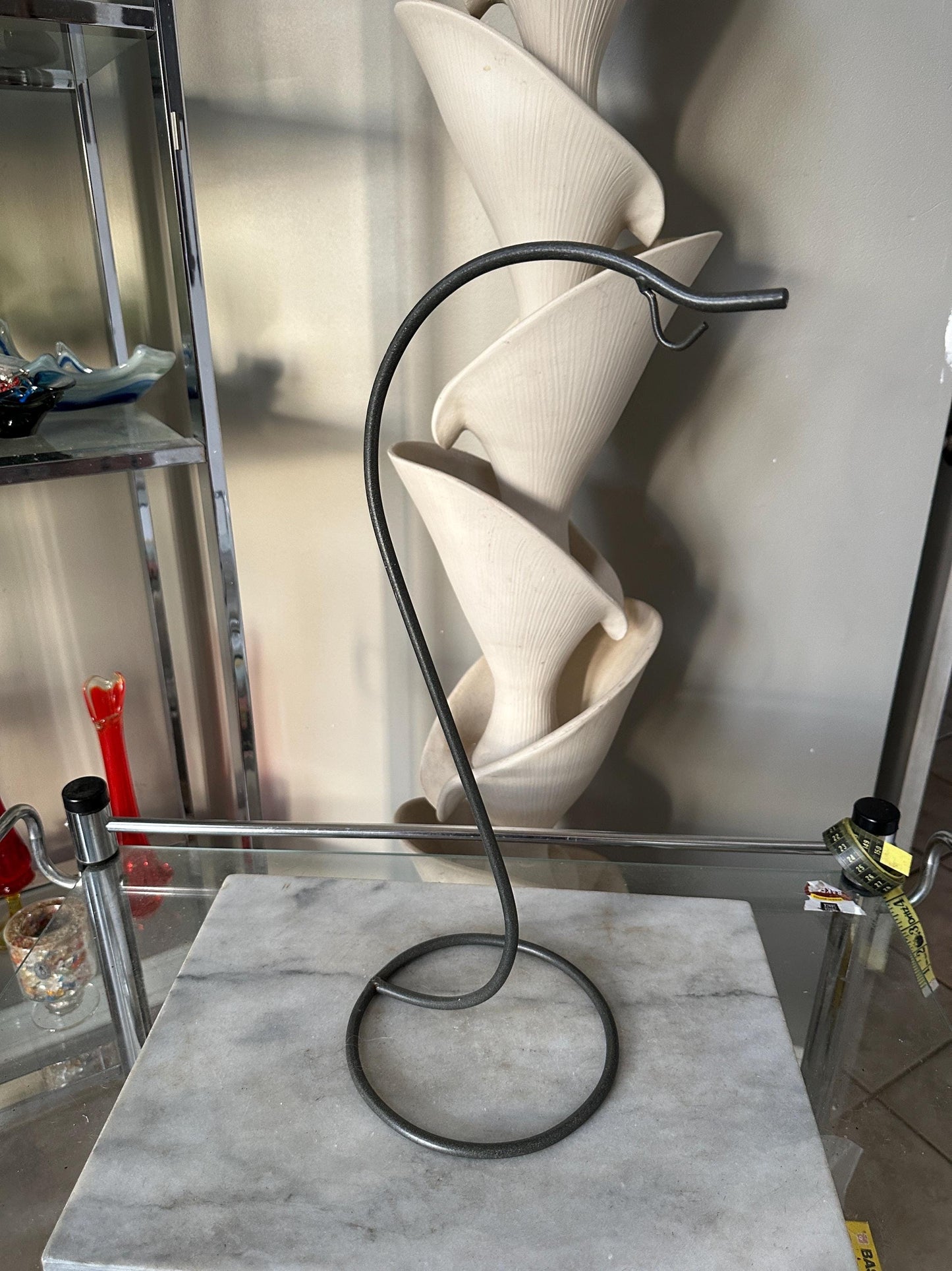 Wrought Iron Hanger for Glass Plant Orbs/Terrariums