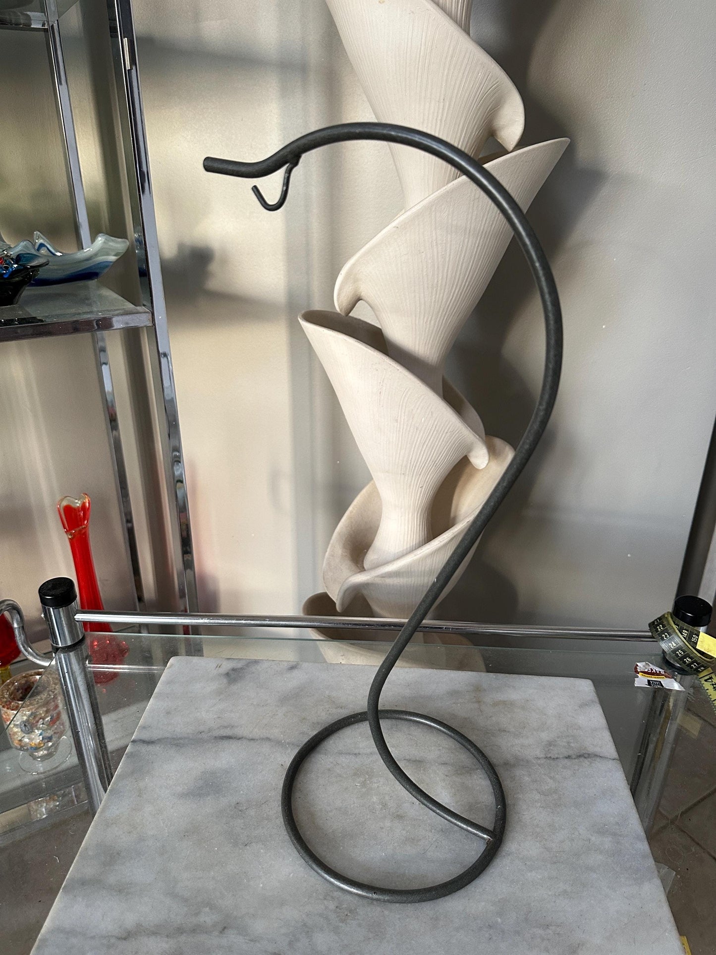 Wrought Iron Hanger for Glass Plant Orbs/Terrariums