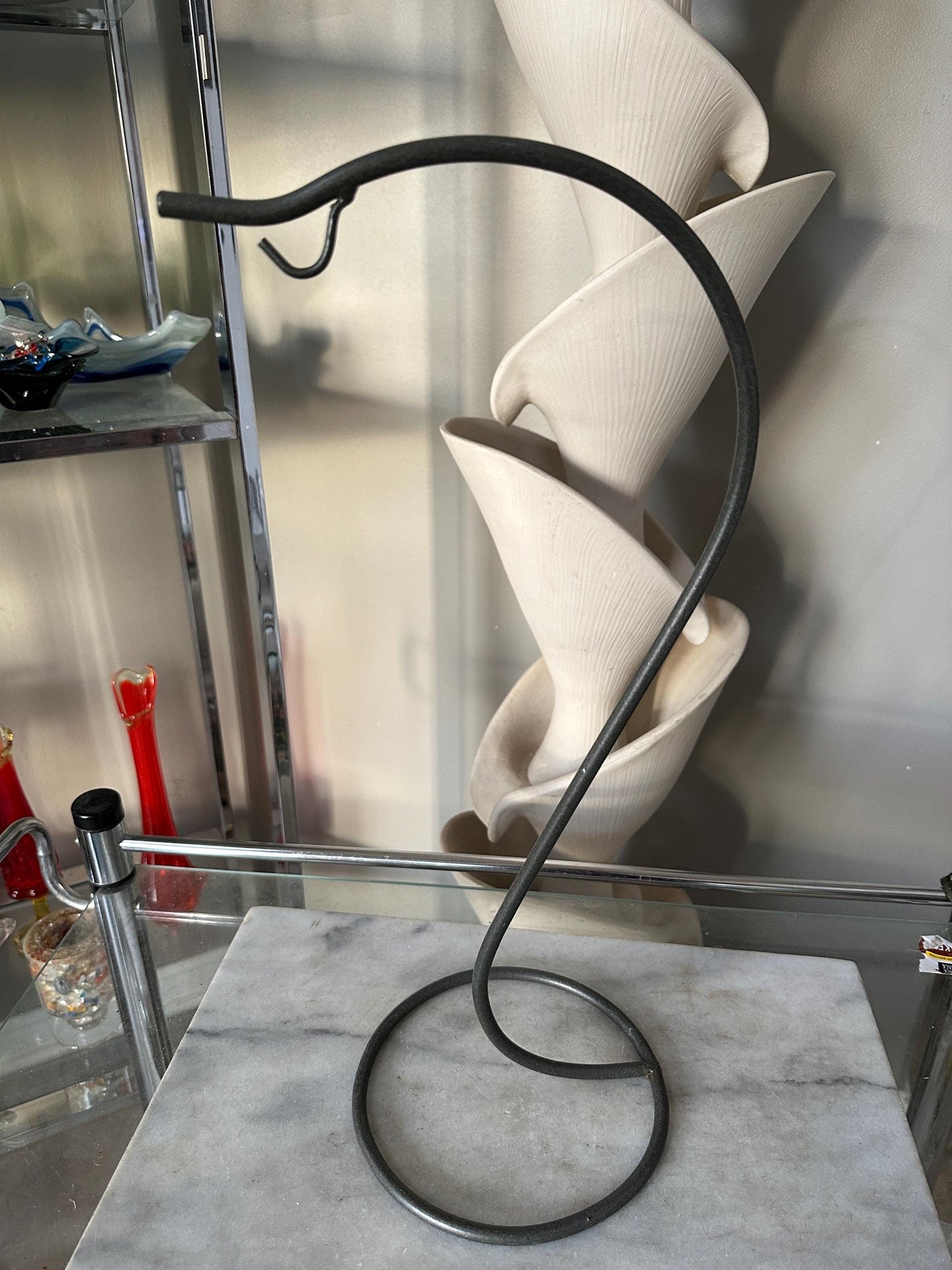 Wrought Iron Hanger for Glass Plant Orbs/Terrariums