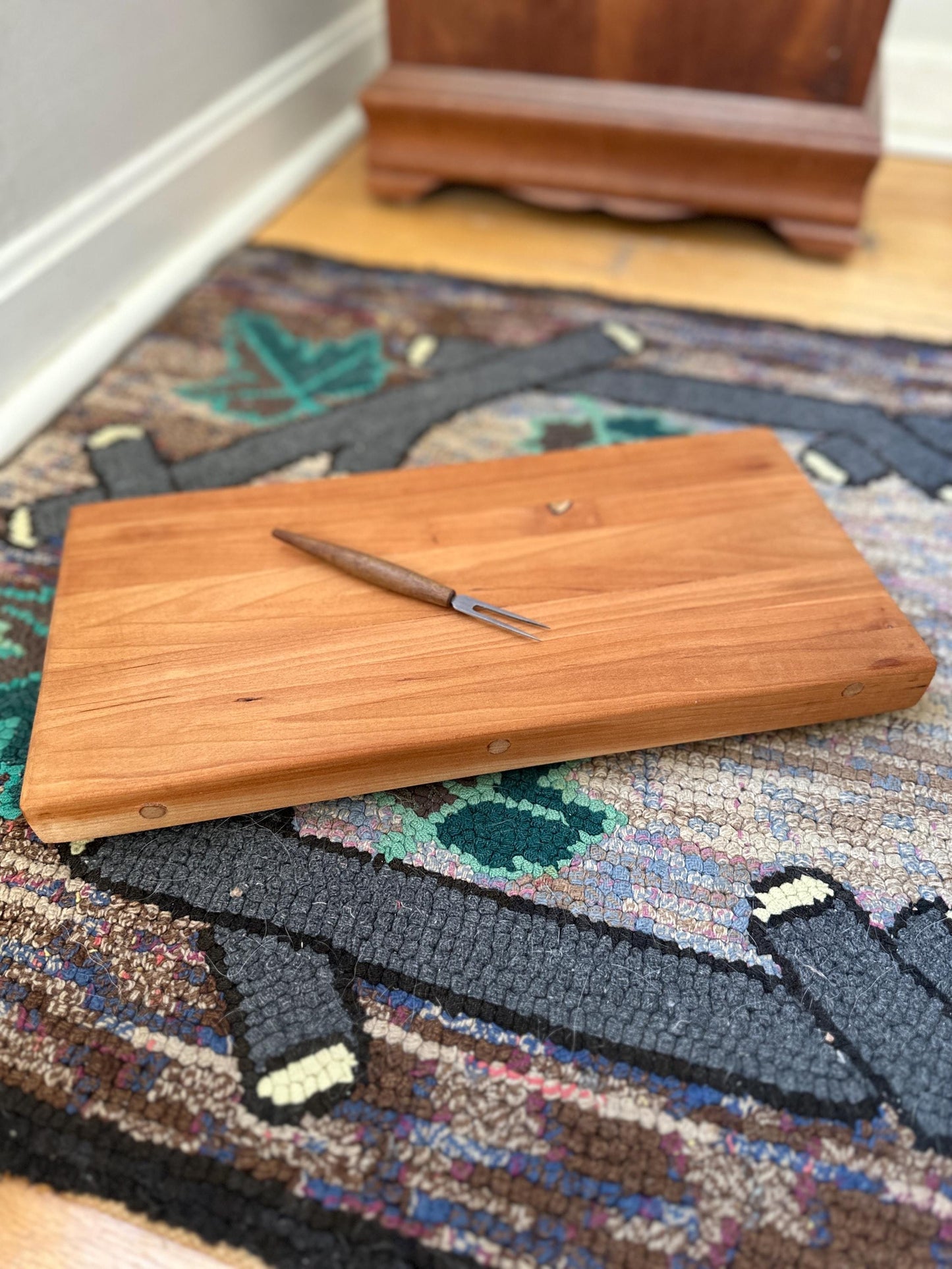 MCM Charcuterie Set: Margaret Studios Condiment Server, Cutting Board, Serving Forks