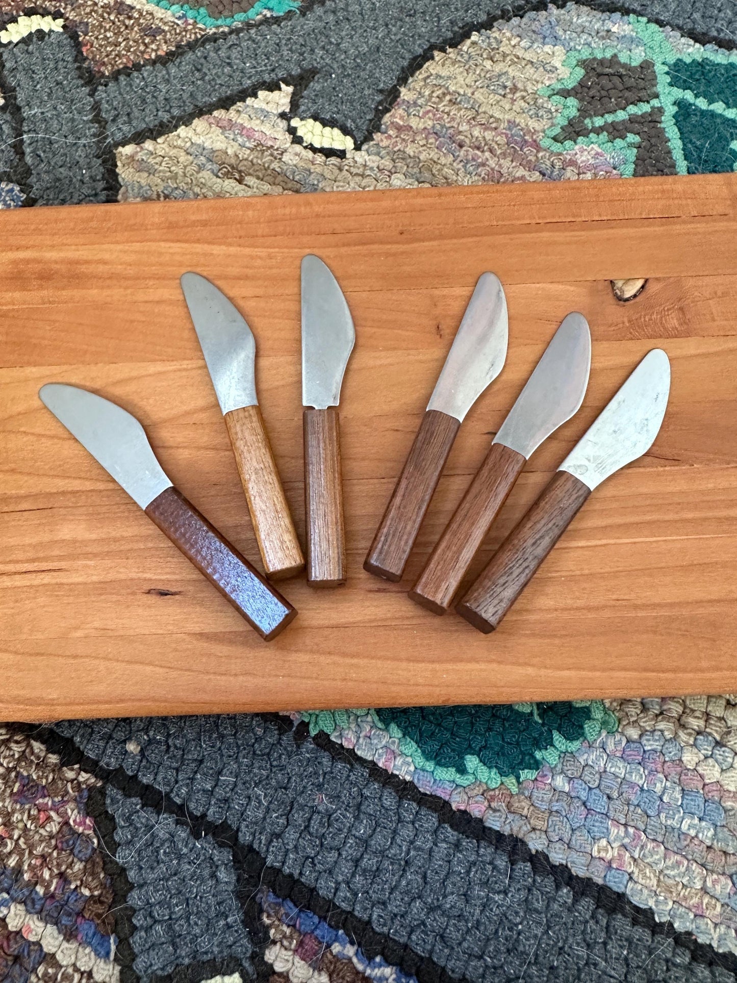 MCM Charcuterie Set: Margaret Studios Condiment Server, Cutting Board, Serving Forks