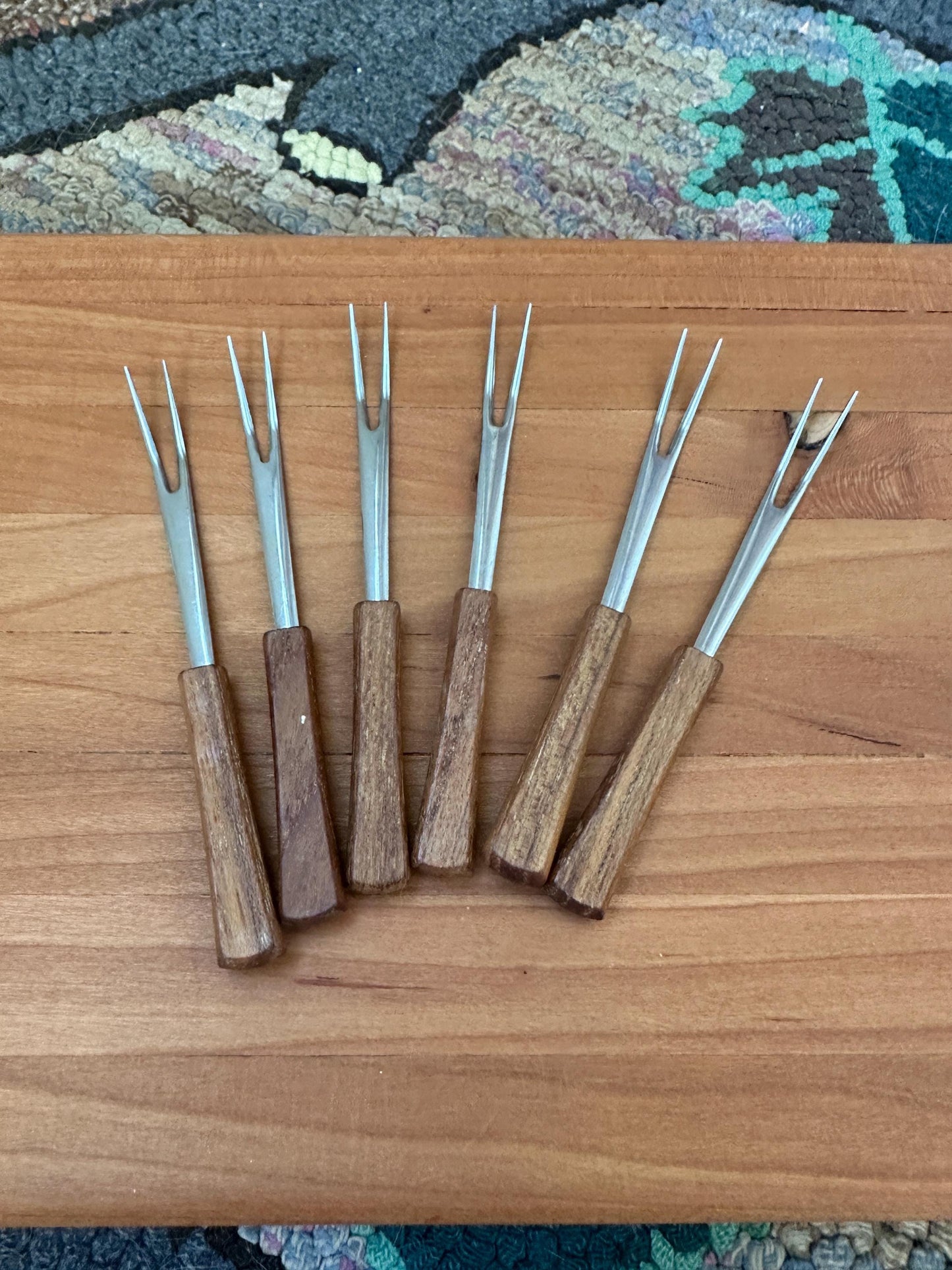 MCM Charcuterie Set: Margaret Studios Condiment Server, Cutting Board, Serving Forks