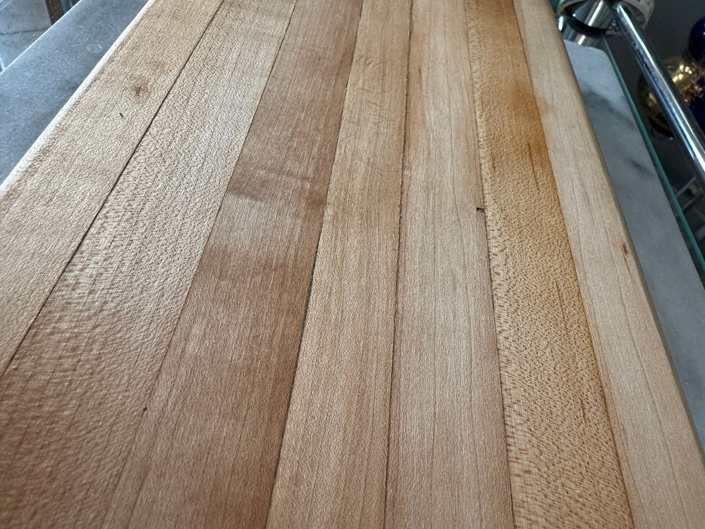 Vintage Wood Cutting Board: Butcher Block Charcuterie Server (13” x 7.25”)