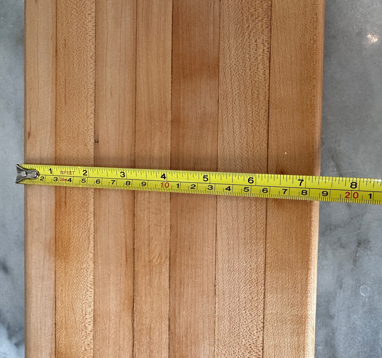 Vintage Wood Cutting Board: Butcher Block Charcuterie Server (13” x 7.25”)