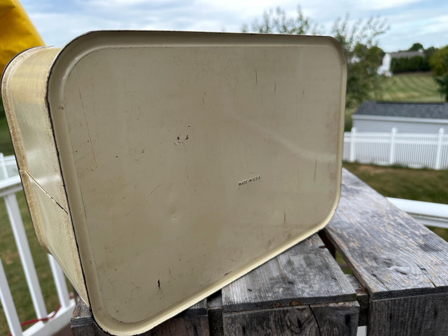 Vintage Metal Faux Copper Lid  Bread Storage Box | Coller Lots and Lans | Vintage Kitchen |  Container Made In USA