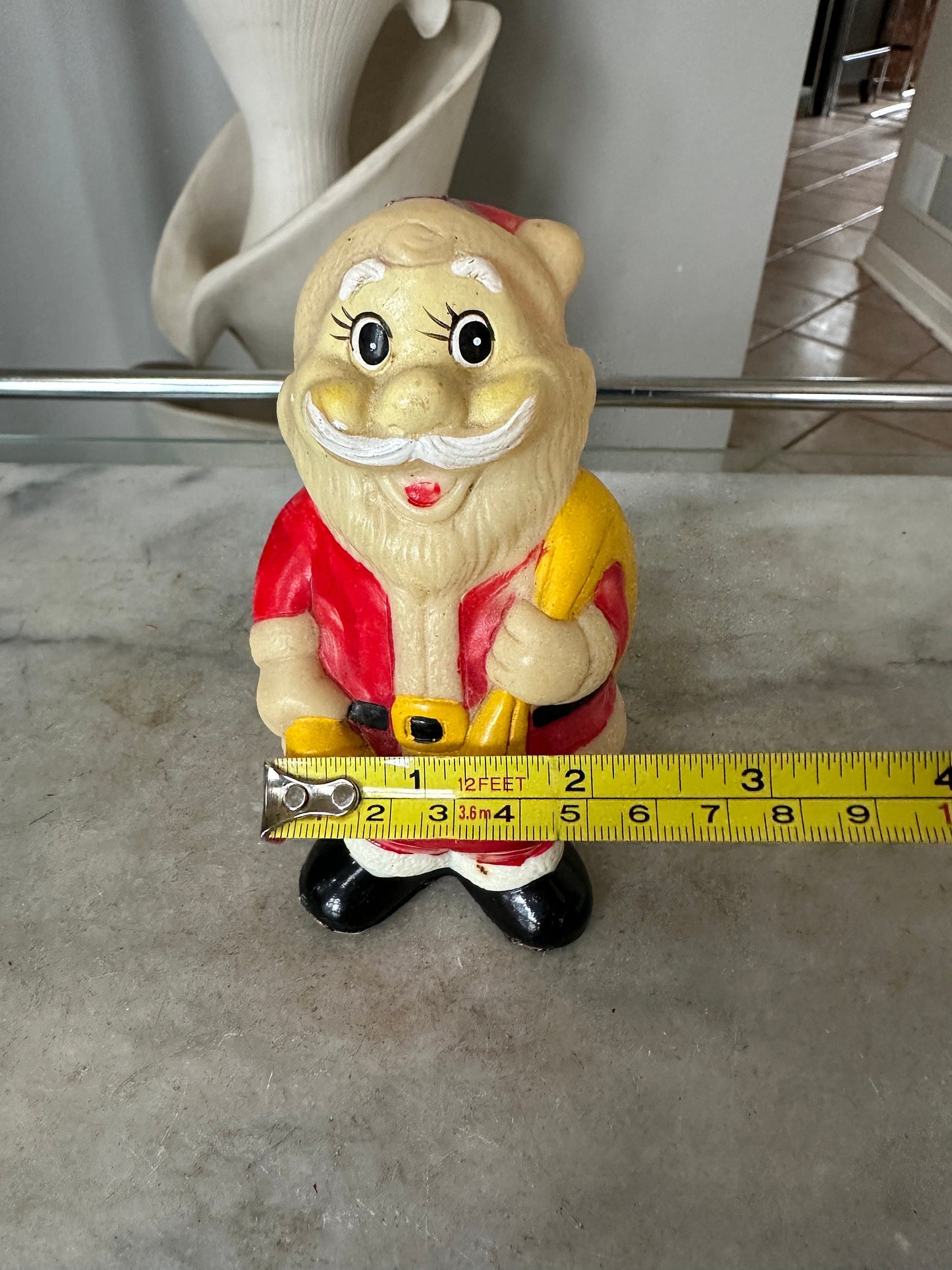 Vintage Wind-Up Santa Toy, Japan, Kitschy Christmas Display, Working Condition