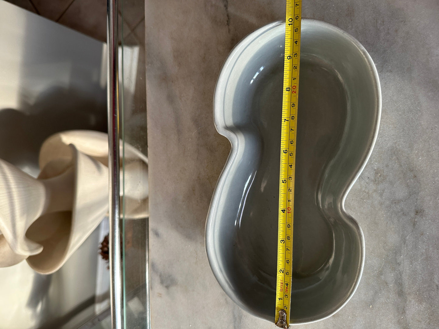 Vintage Haeger Grey Ceramic Planter: MCM Succulent Bulb Pot