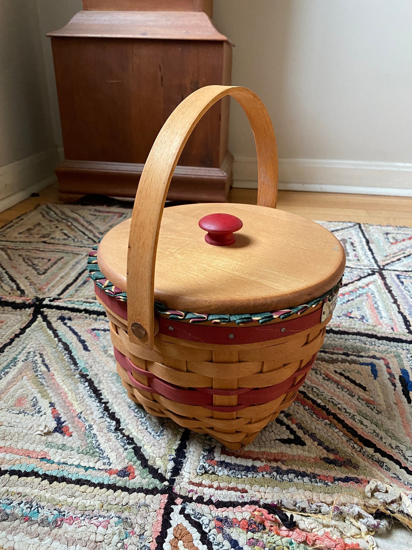 1994 Longaberger Christmas Collection Jingle Bell Basket