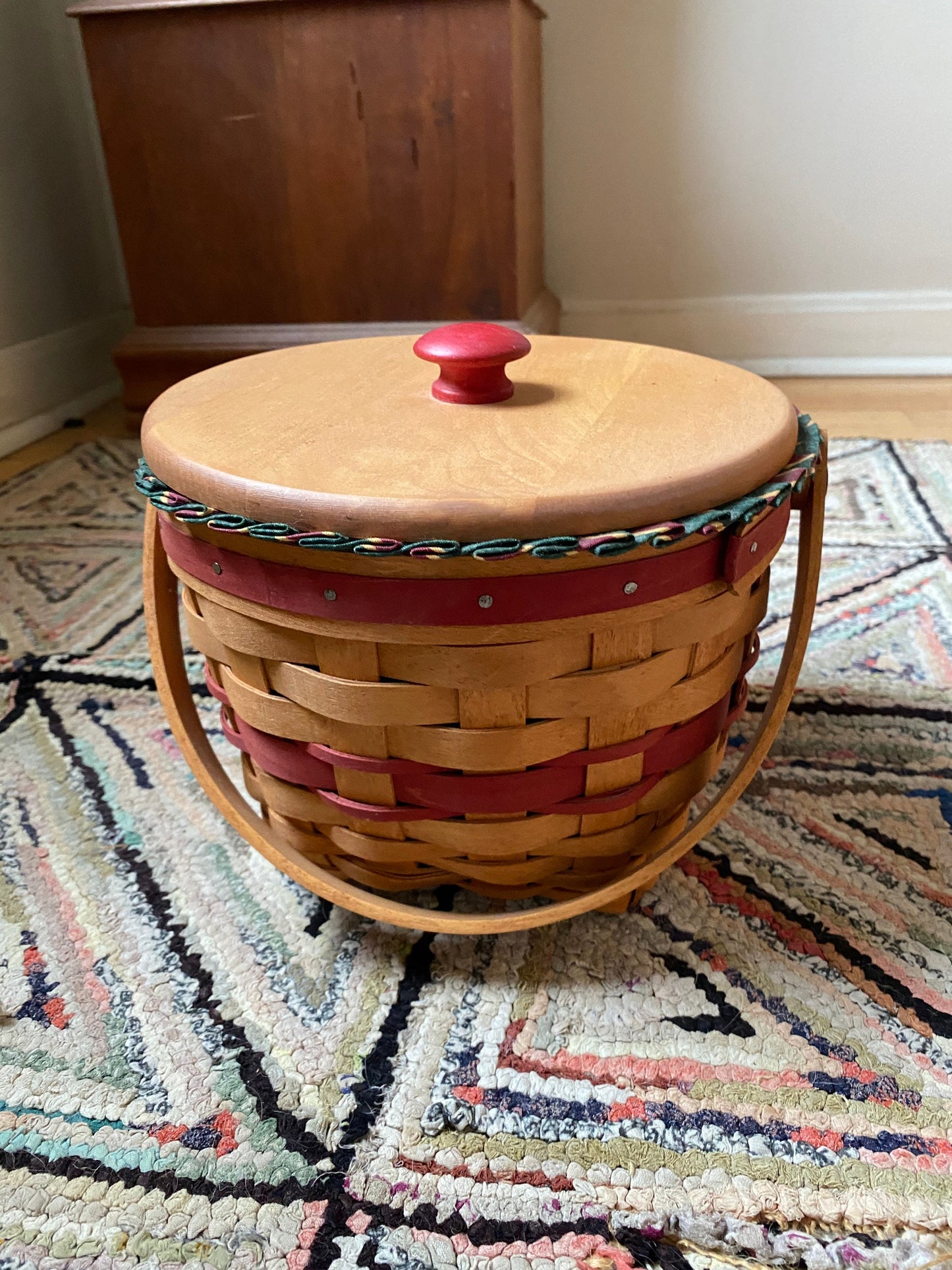 1994 Longaberger Christmas Collection Jingle Bell Basket