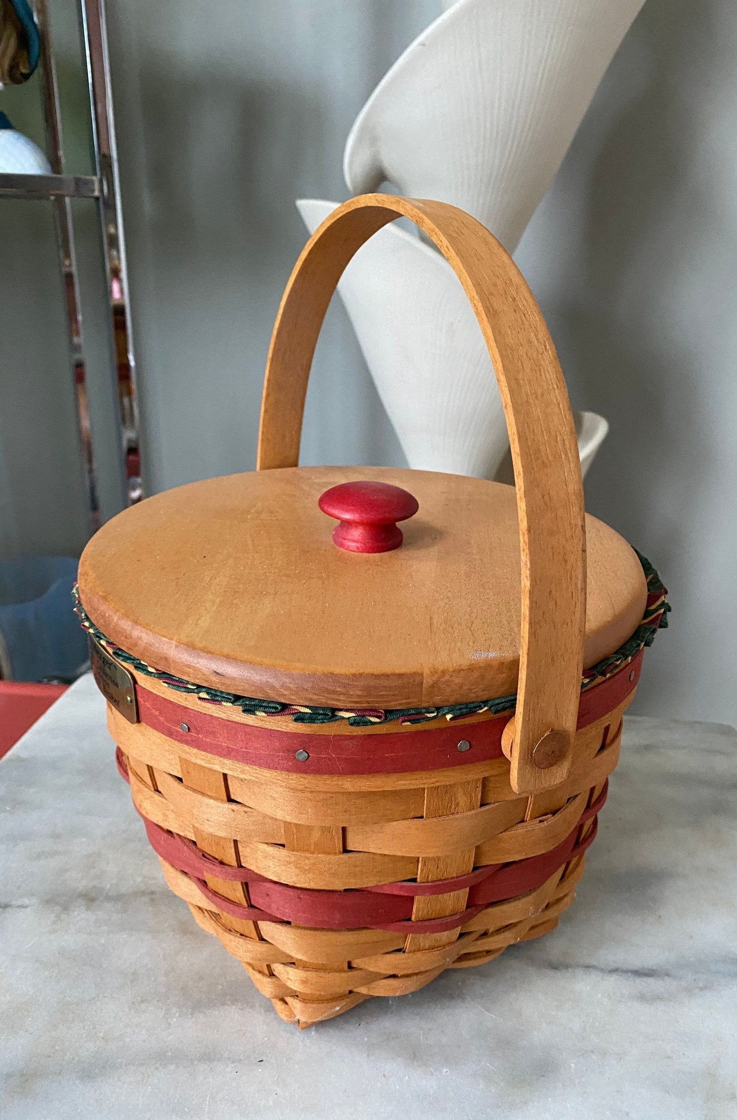 1994 Longaberger Christmas Collection Jingle Bell Basket