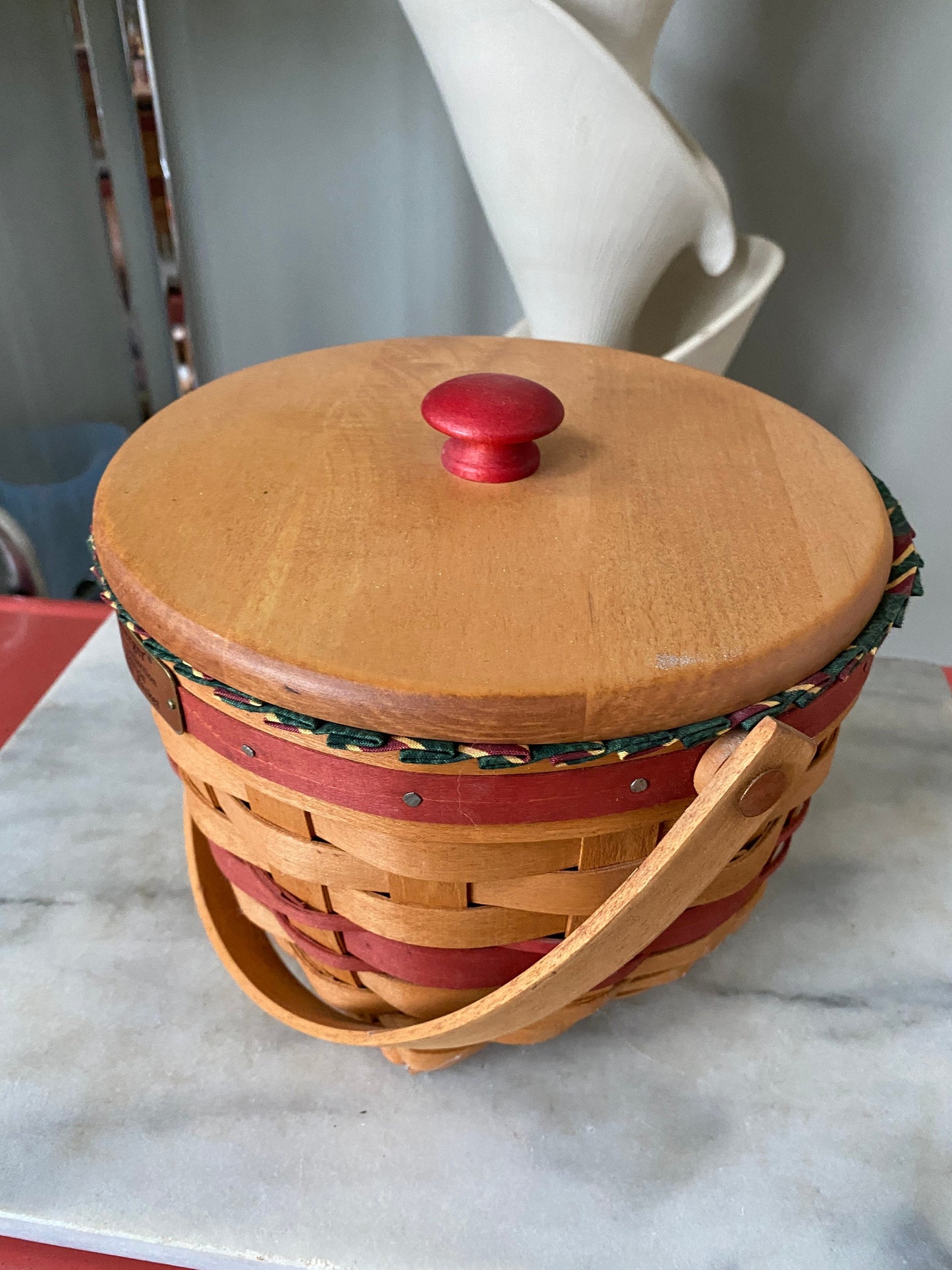 1994 Longaberger Christmas Collection Jingle Bell Basket